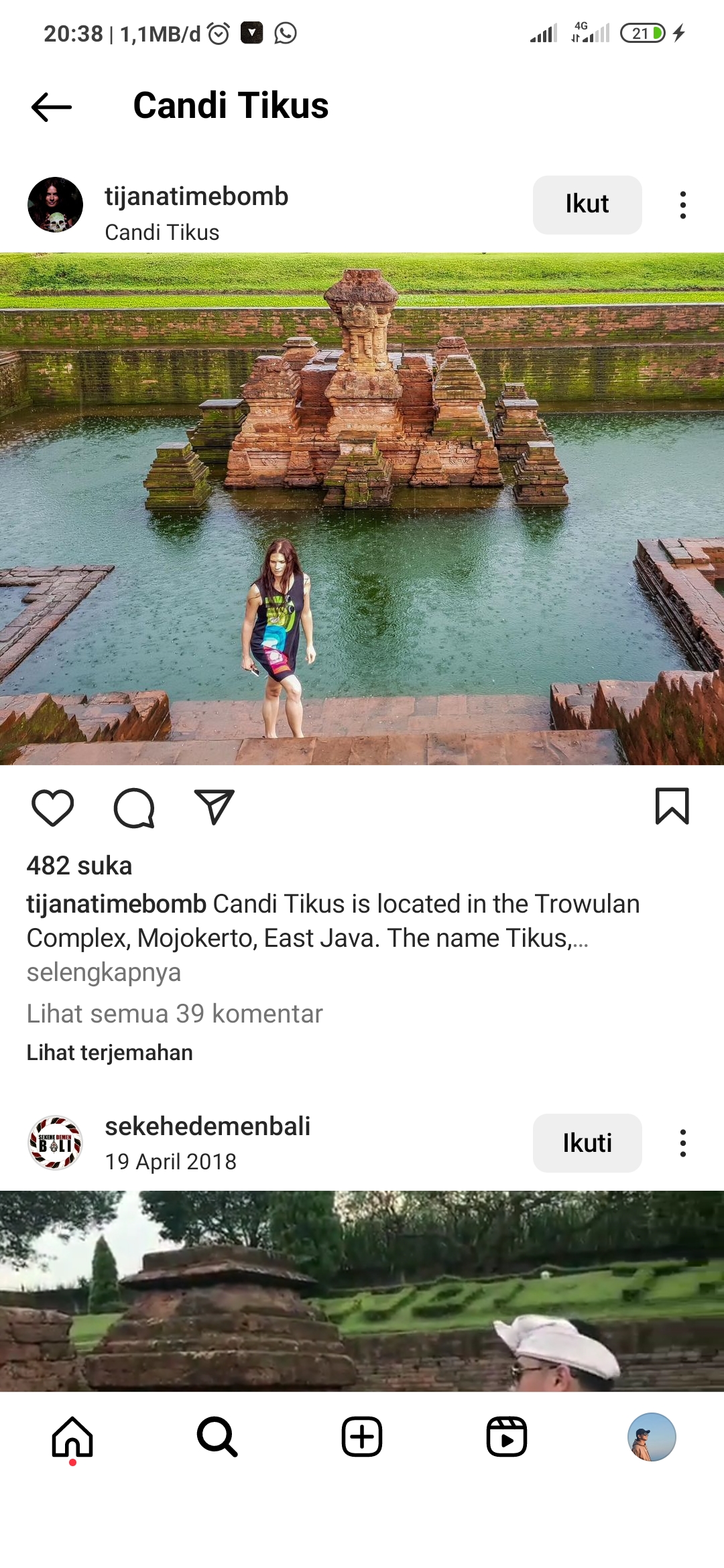 Candi Tikus dengan pesonanya