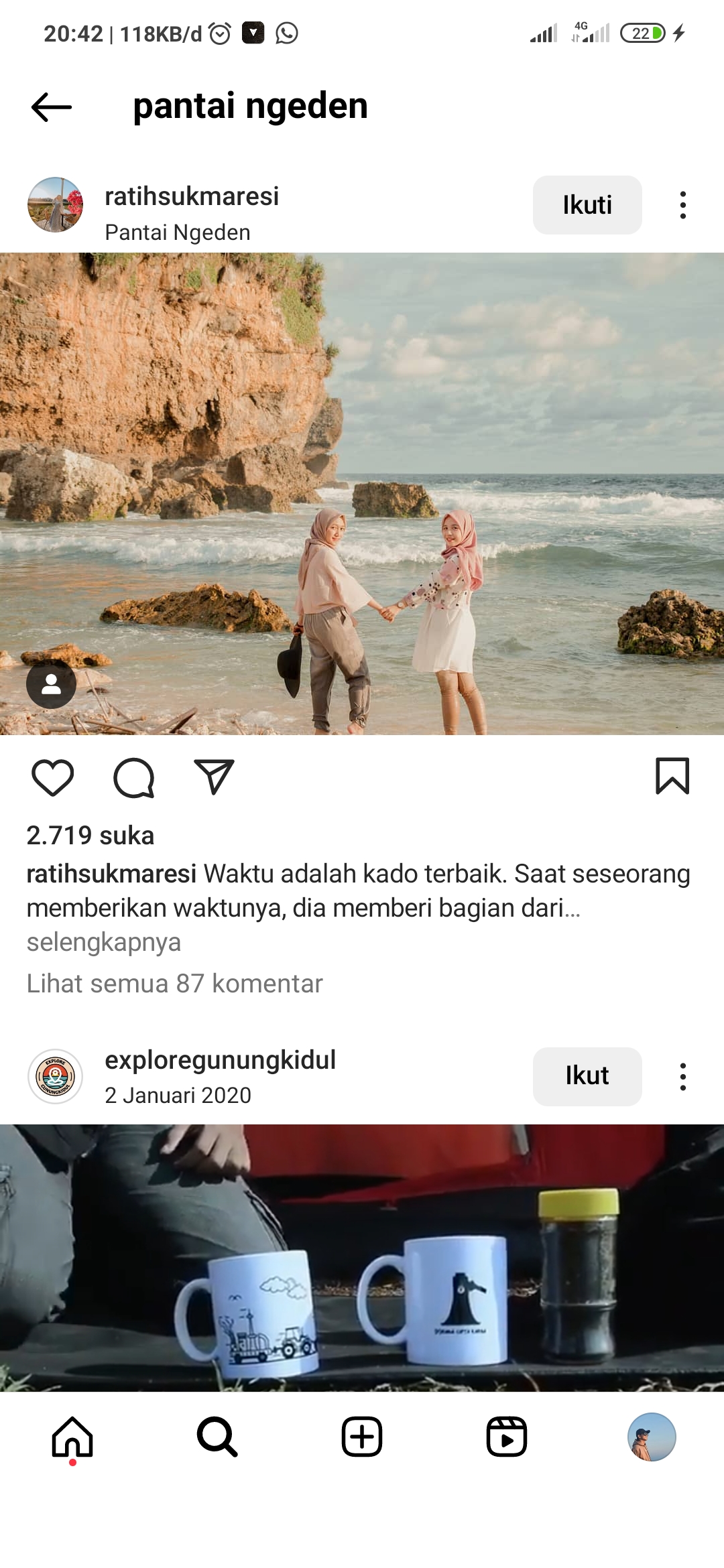 Pesona pantai Ngeden