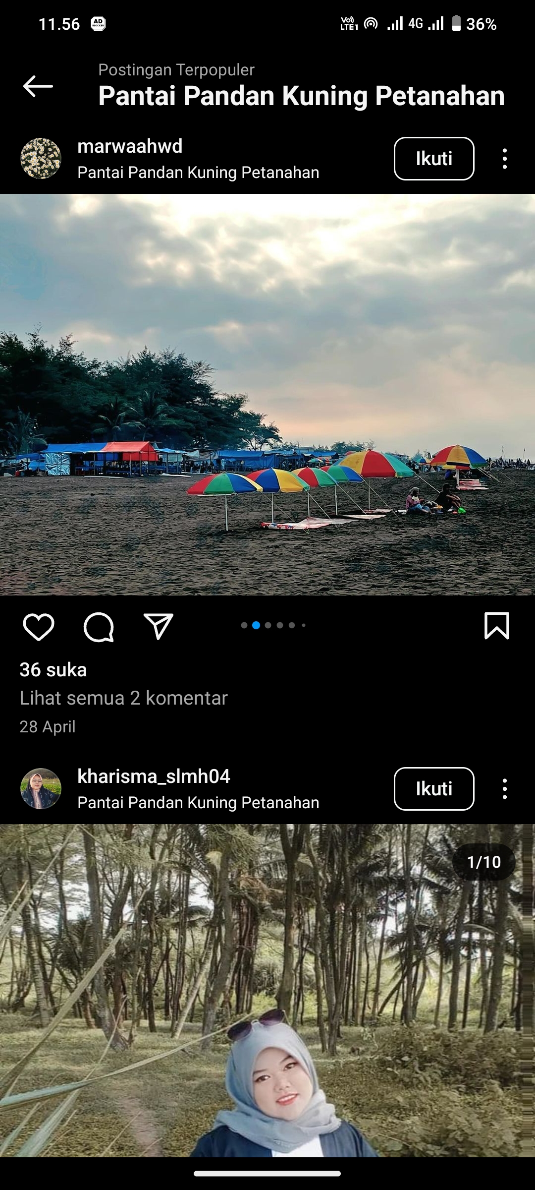 Pantai Pandan Kuning, Petahanan