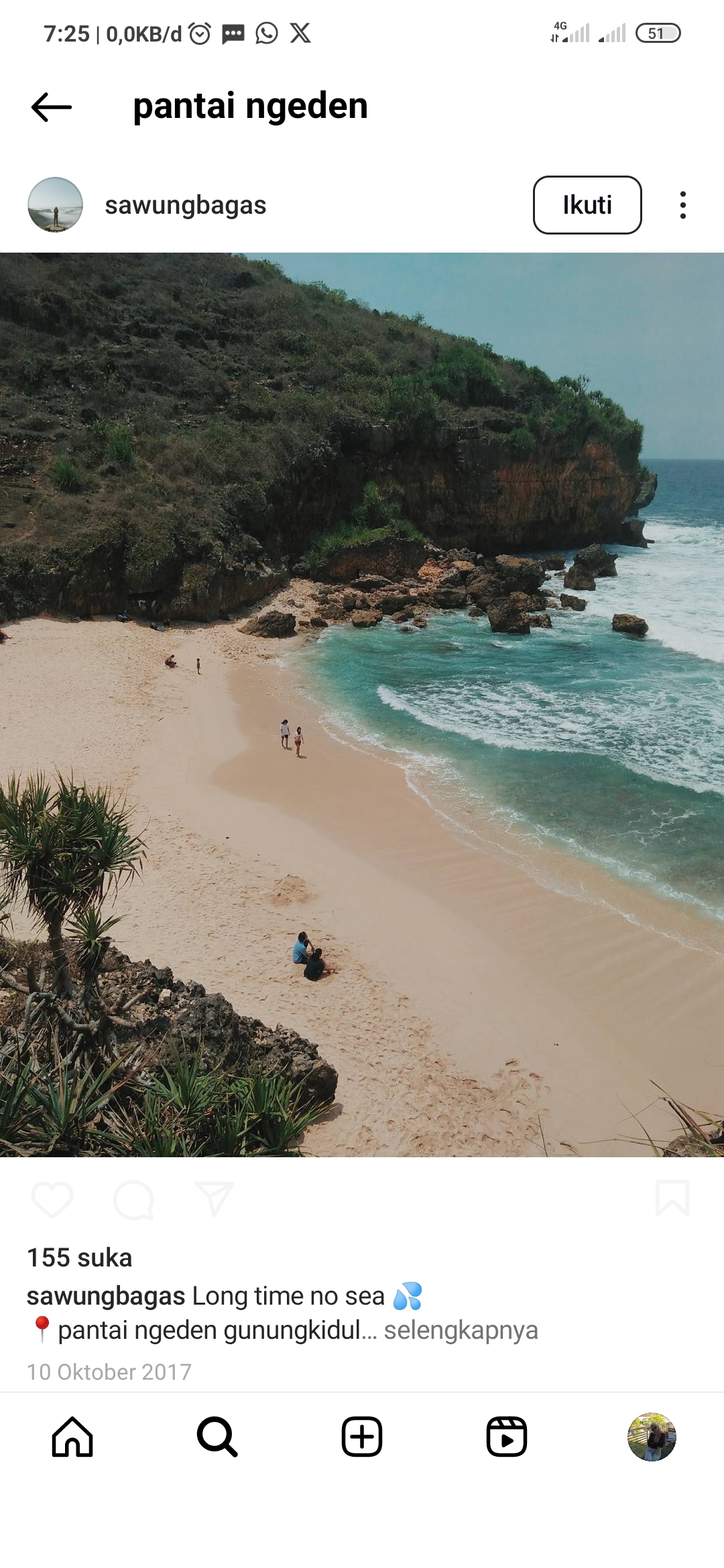 Pantai Ngaden Gunung Kidul