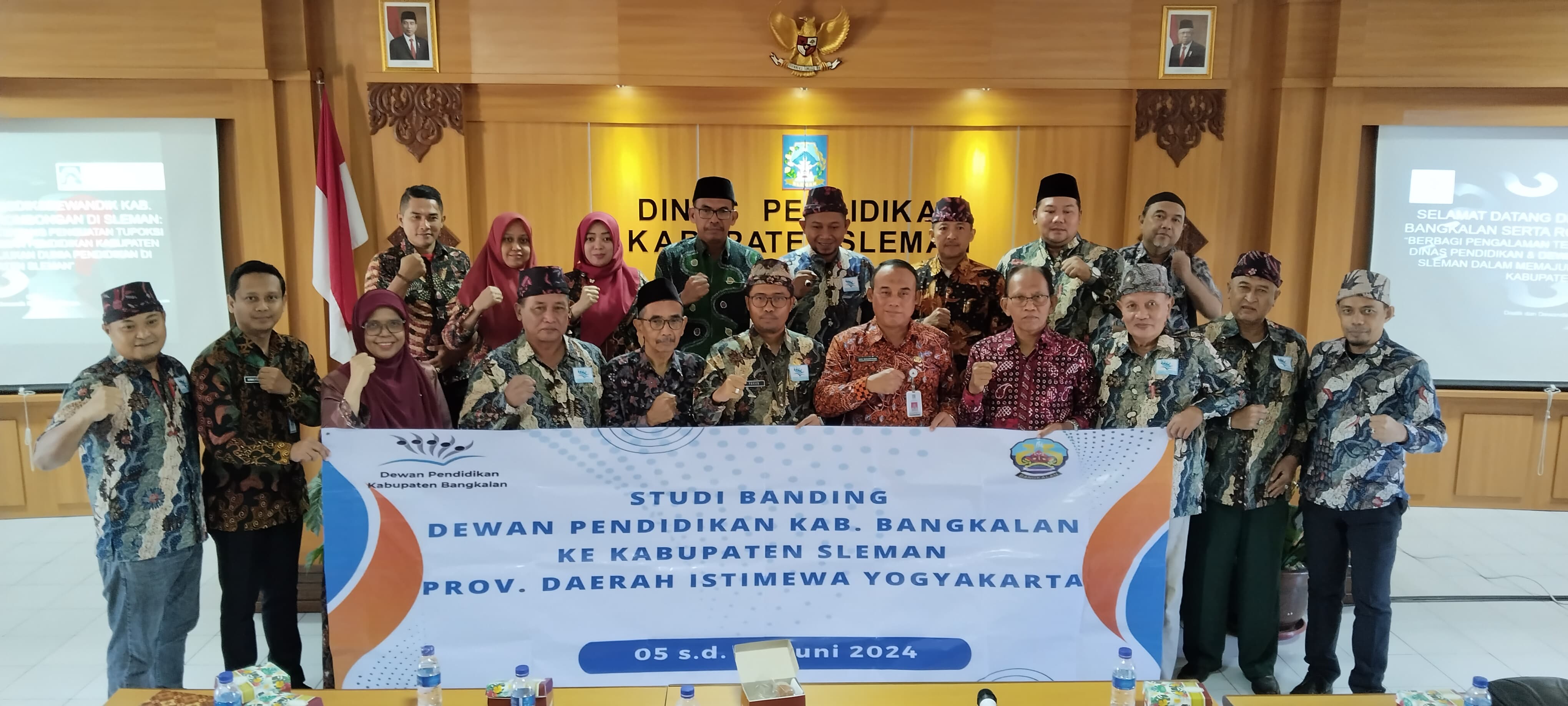 FOKUS: Dewan Pendidikan (DP) dan Dinas Pendidikan Kabupaten Bangkalan berdiskusi dan sharing bersama Dinas Pendidikan dan DP Kabupaten Sleman Yogjakarta, Kamis (6/6) pagi.
