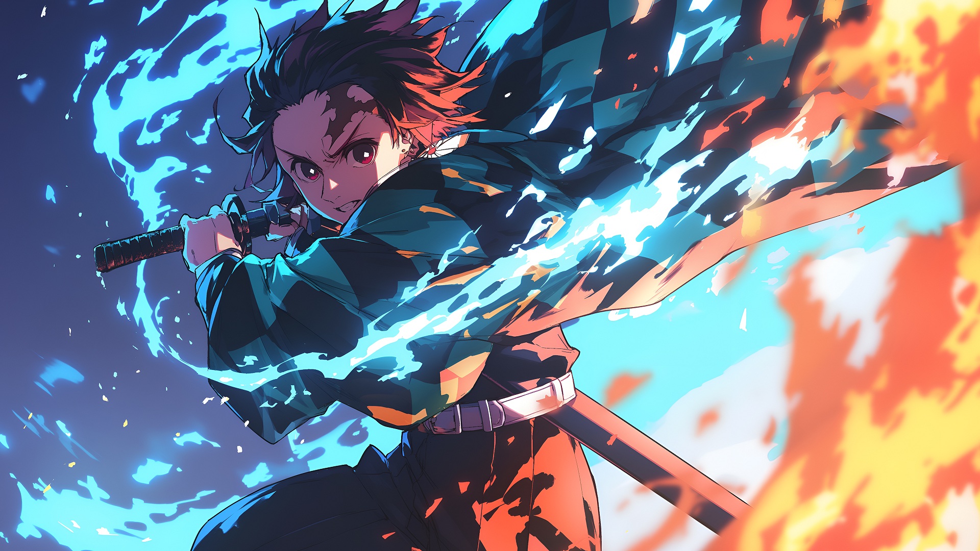 kekutan tanjiro kado di anime kimetsu no yaiba.