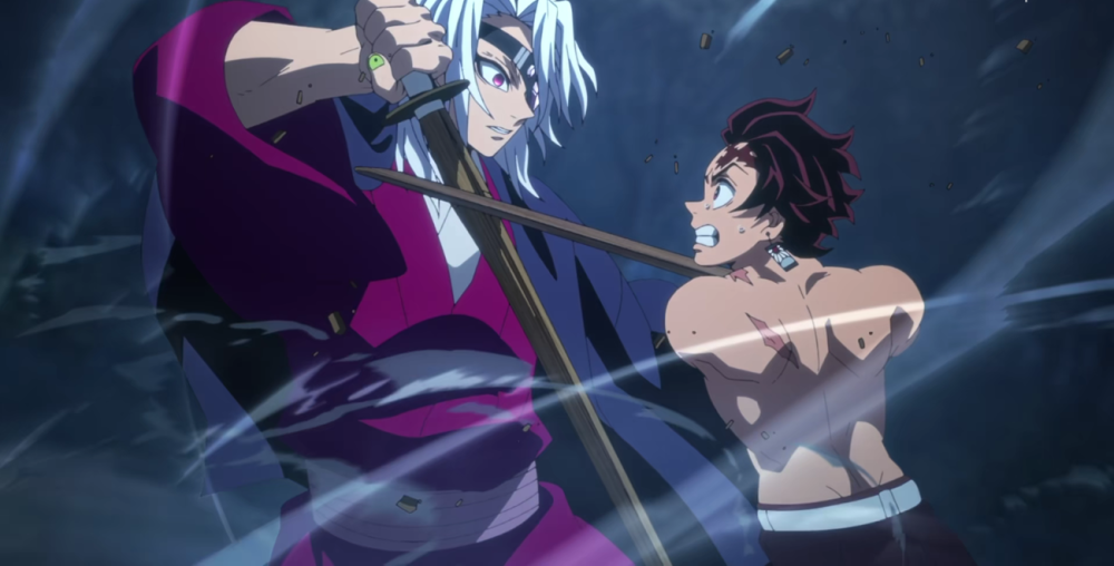 tangkapan layar anime kimetsu no yaiba season 4 episode 3.