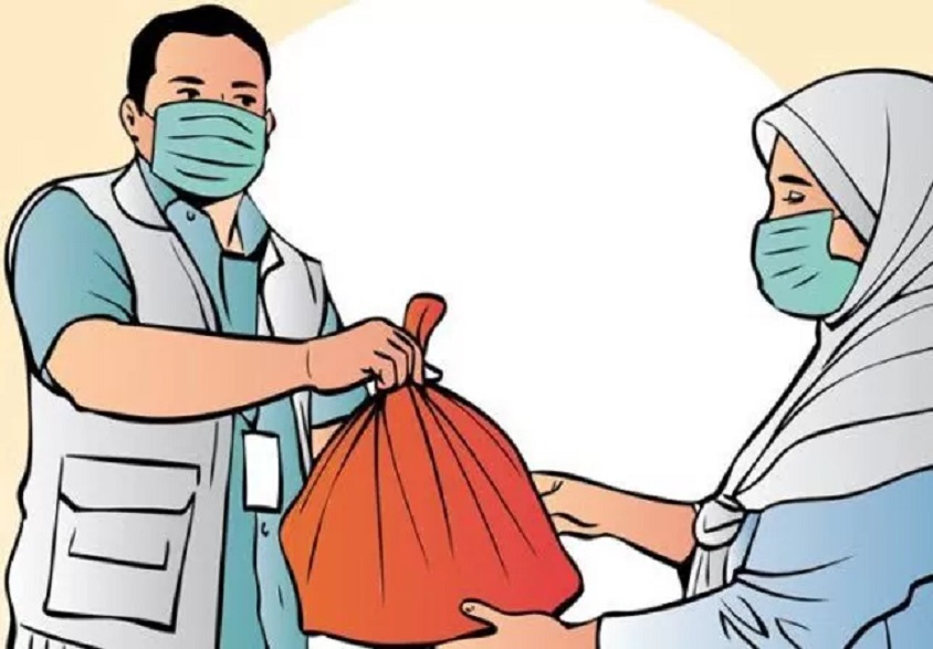 Ilustrasi bantuan kepada difabel (jawapos.com)