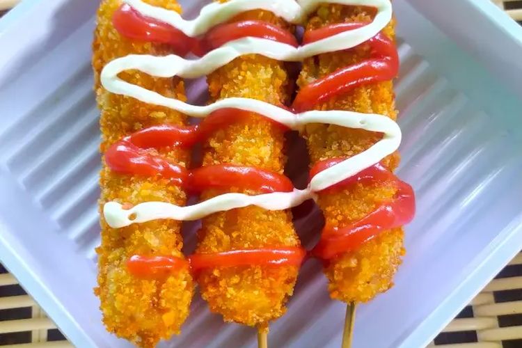 Resep Corndog Sosis Garing
