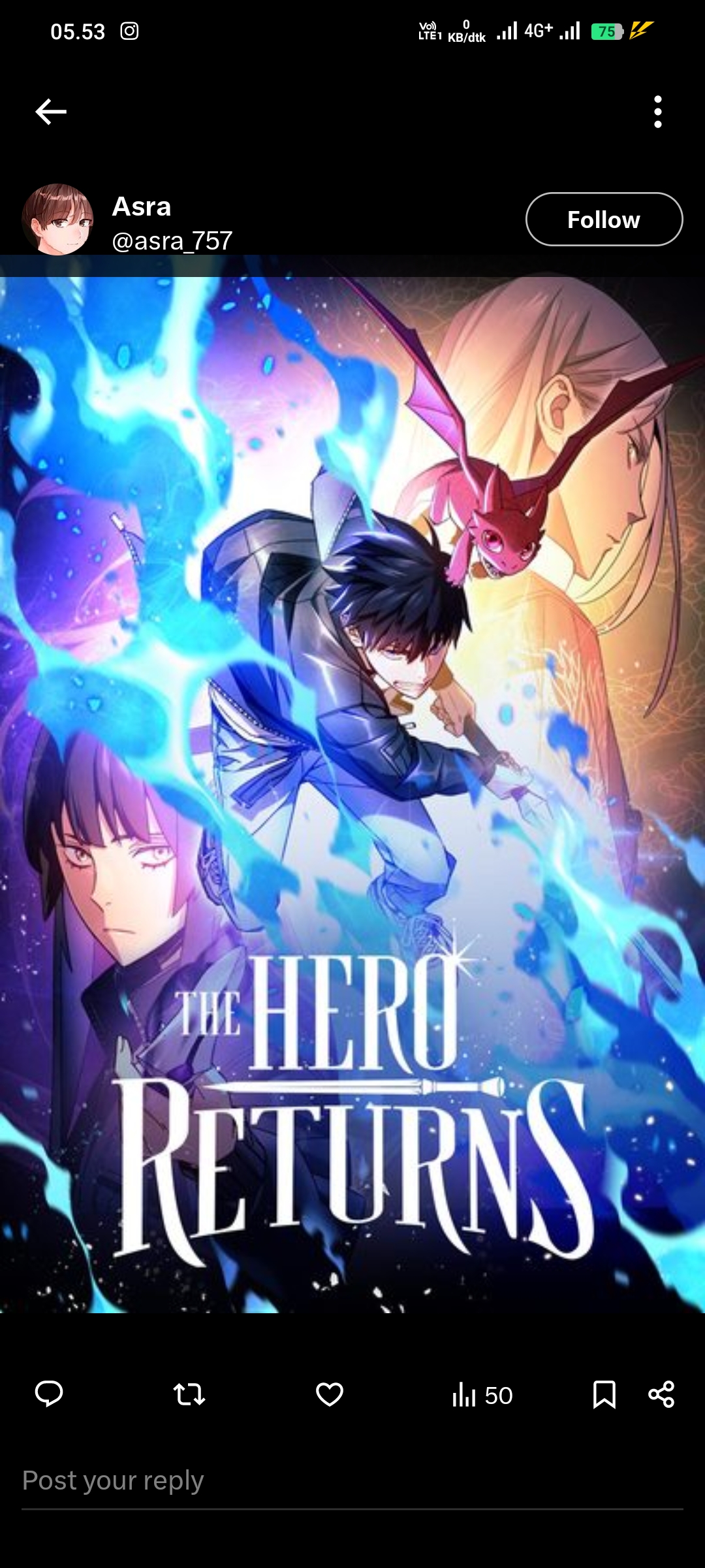 Poster The Hero Returns
