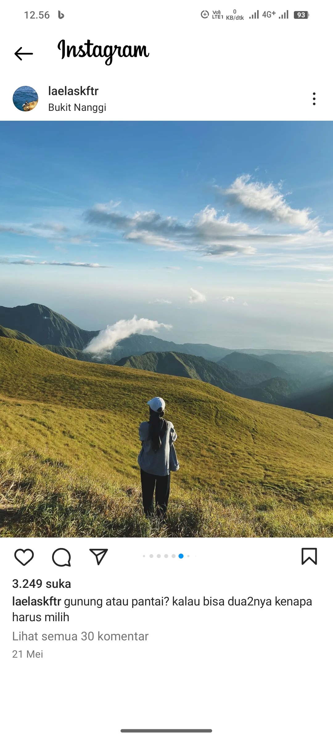 Bukit Nanggi, Sembalun, Lombok