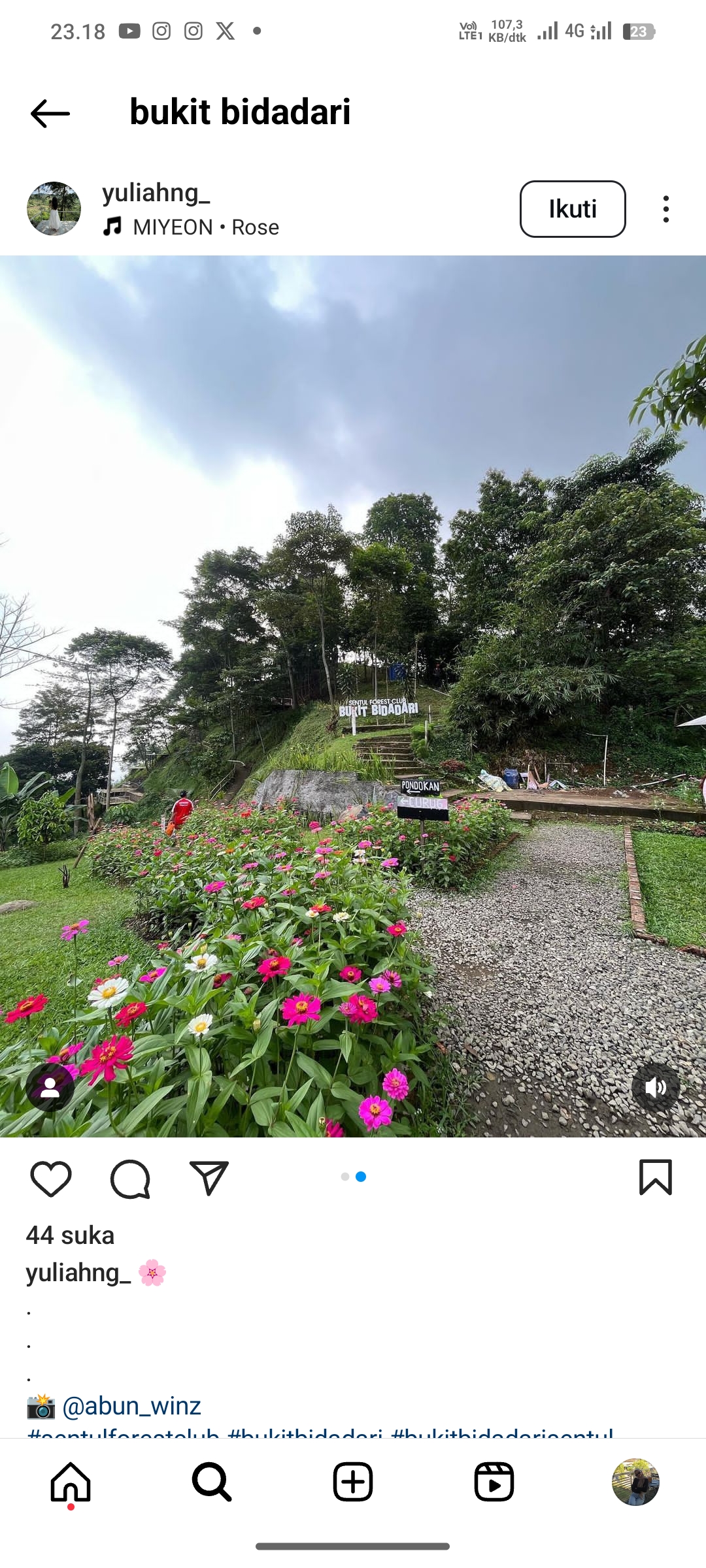 Bukit Bidadari, Sentul