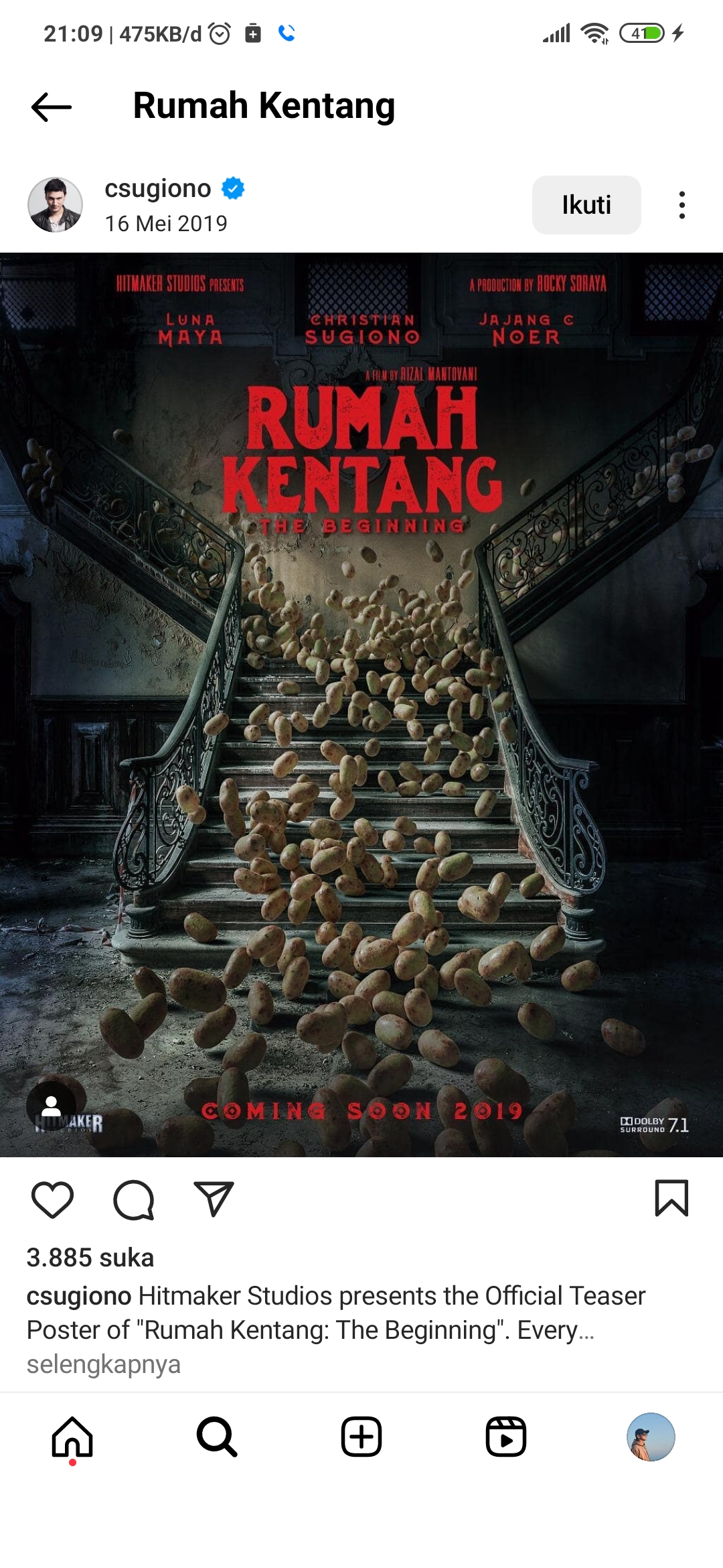 Poster Rumah Kentang