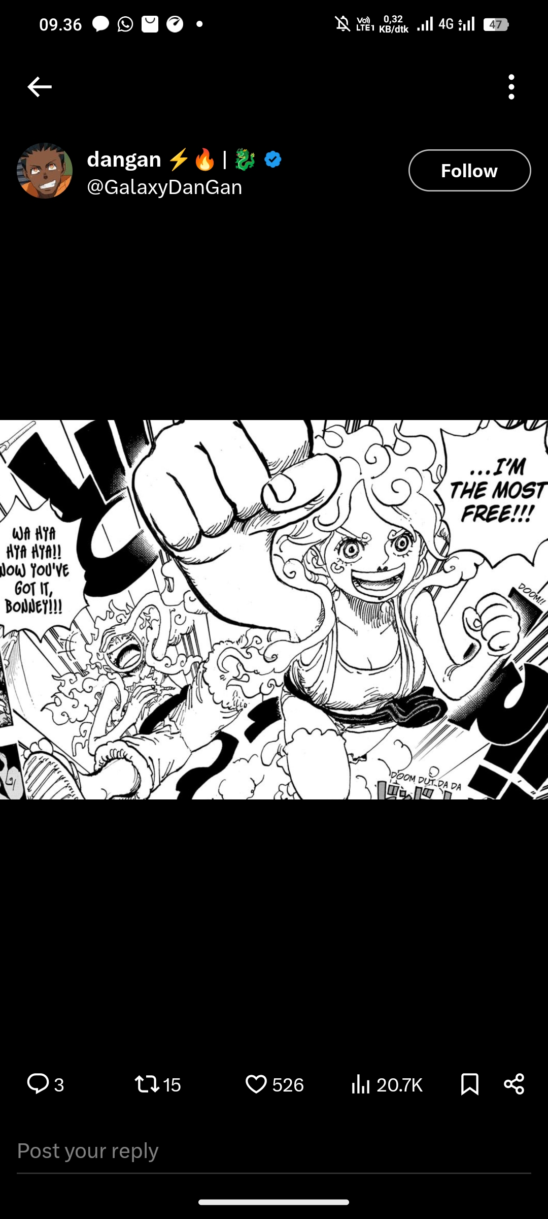 Luffy dan Bonney Mode Nika