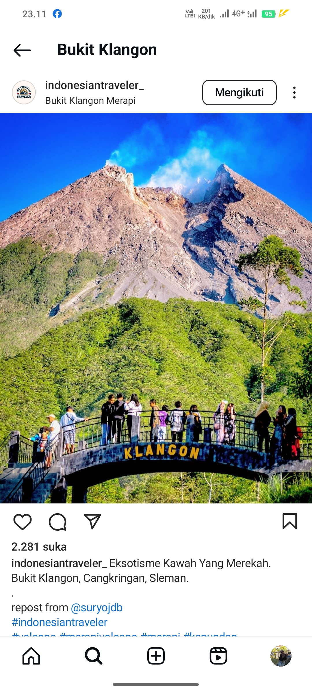 Bukit Klangon Merapi, Sleman, Yogyakarta
