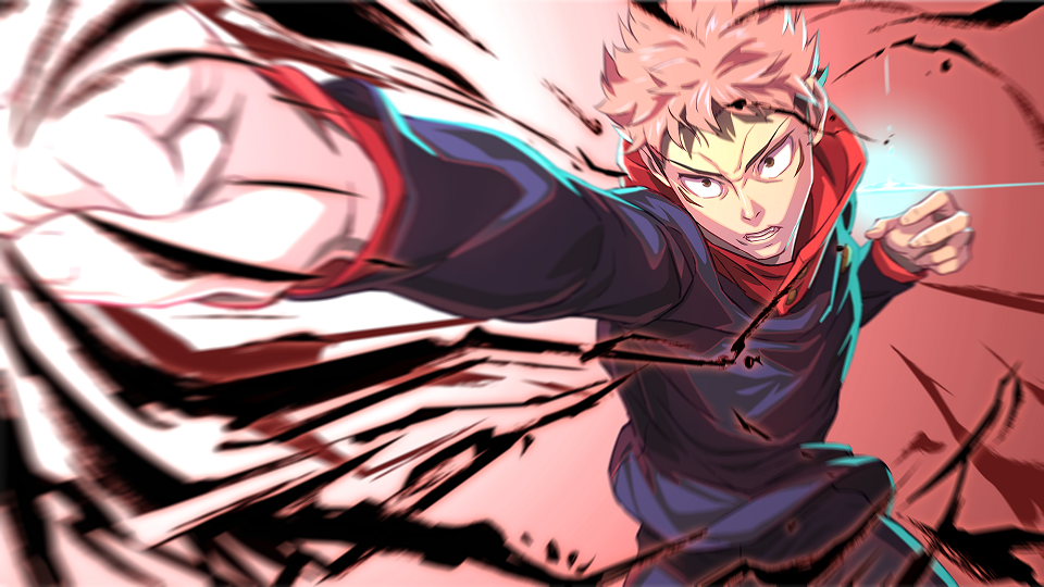 Pertarunga epic Yuji Itadori (alphacoders.com)