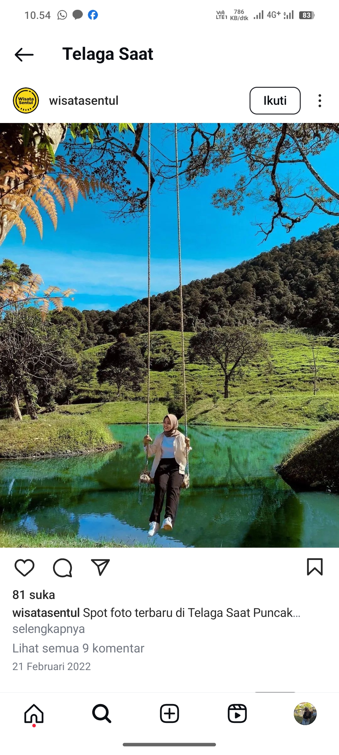 Telaga Saat, Puncak Bogor