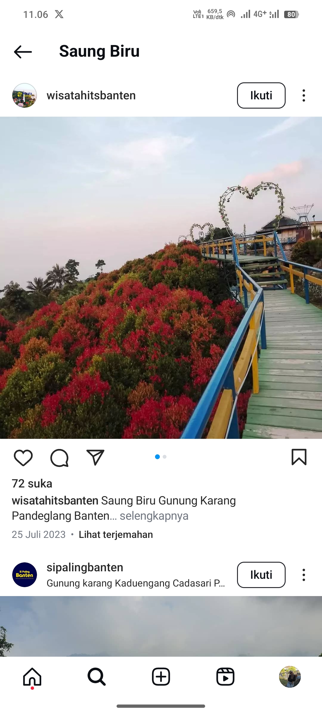 Saung Biru, Pandeglang Banten