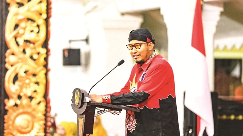 BERWIBAWA: Bupati Sumenep Achmad Fauzi Wongsojudo. (DOKUMEN JPRM)
