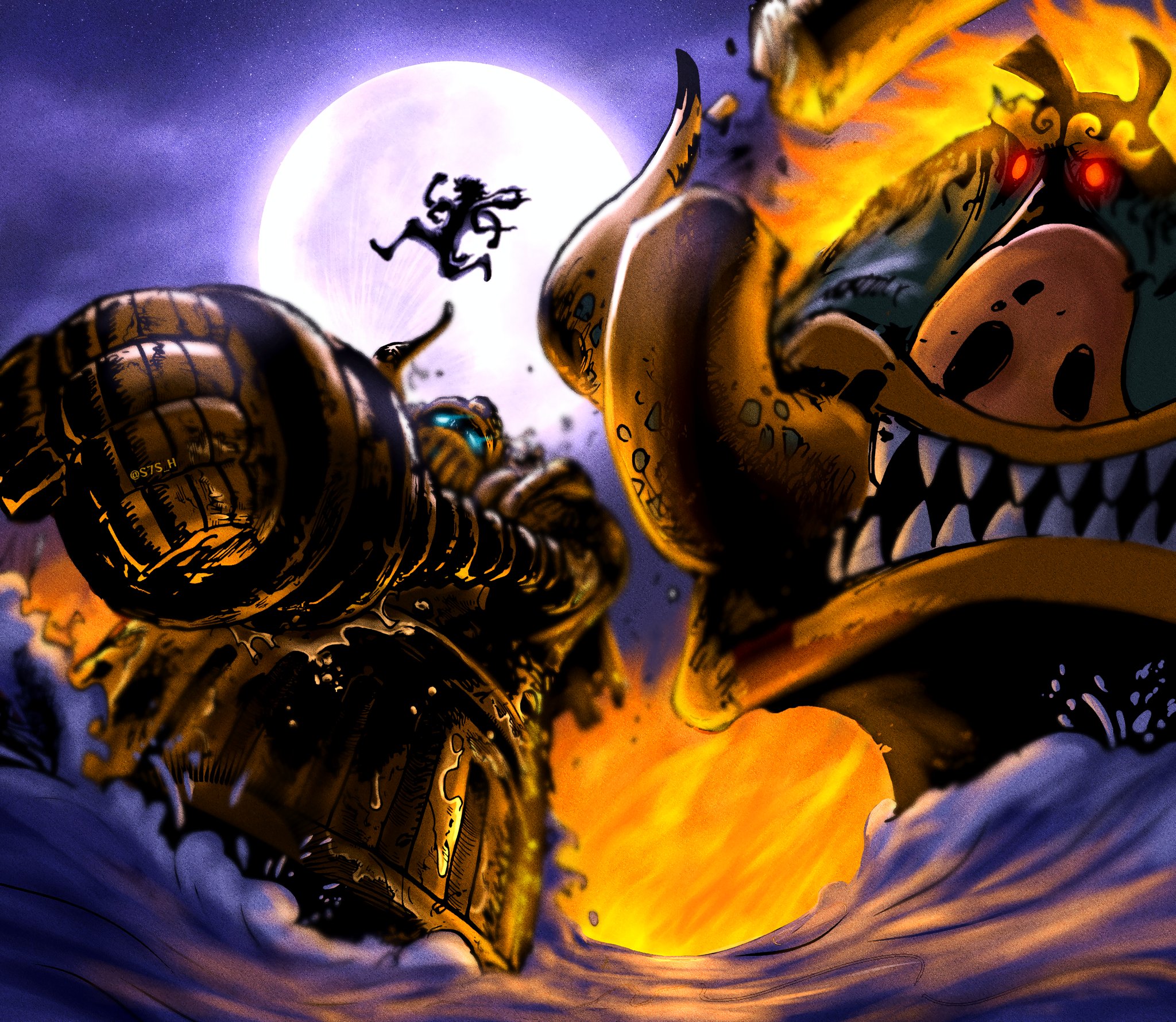 Ilustrasi pertarungan One Piece Chapter 1119