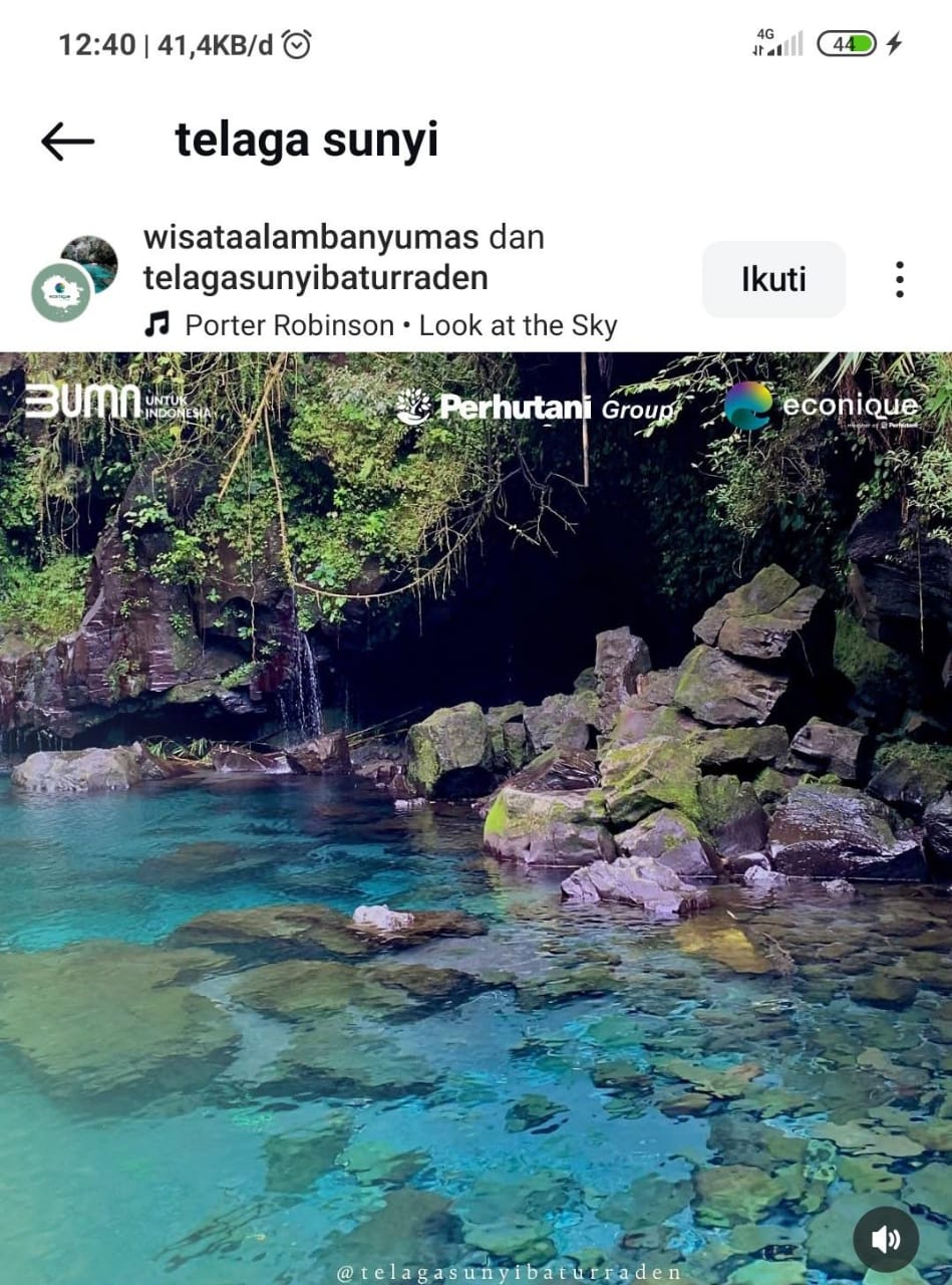 Telaga Sunyi Baturaden