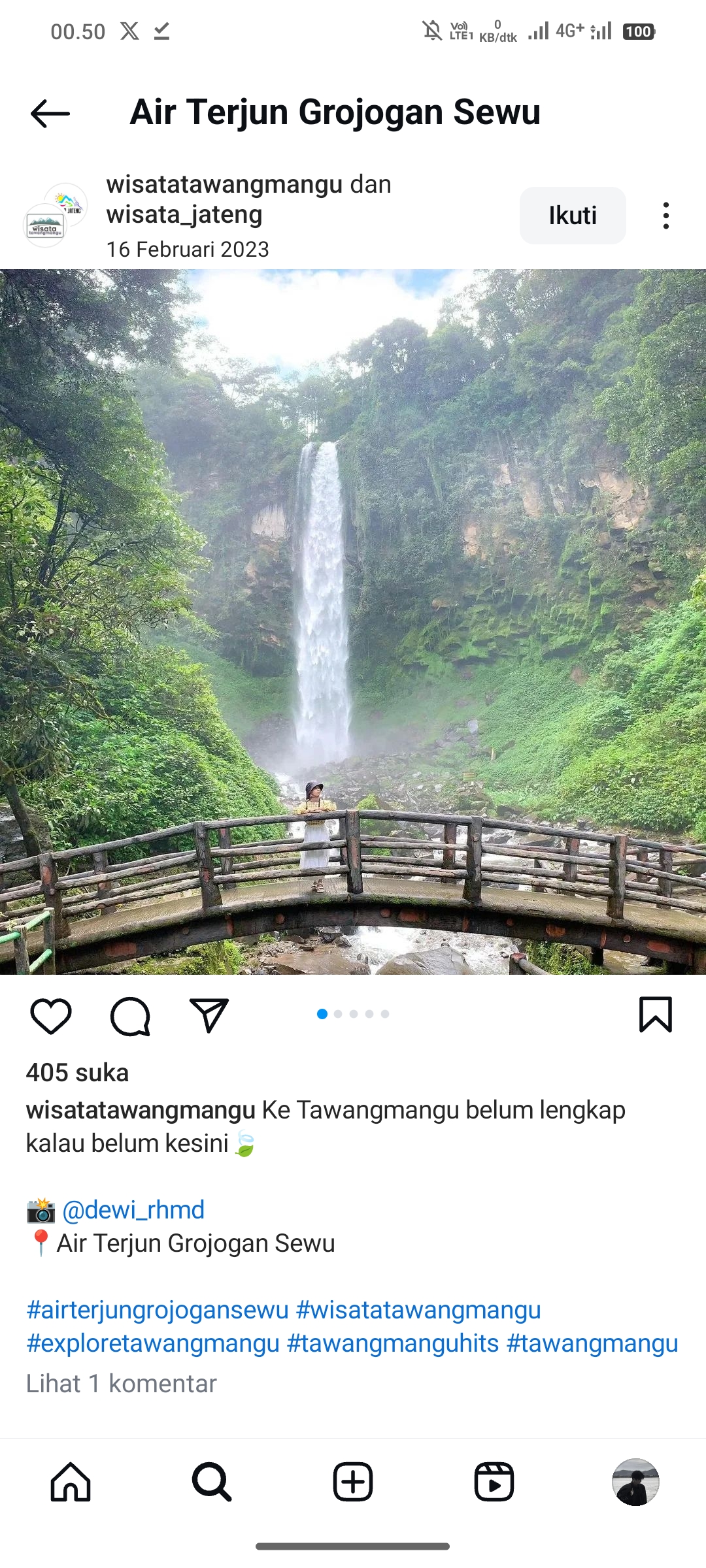 Air Terjun Grojogan Sewu