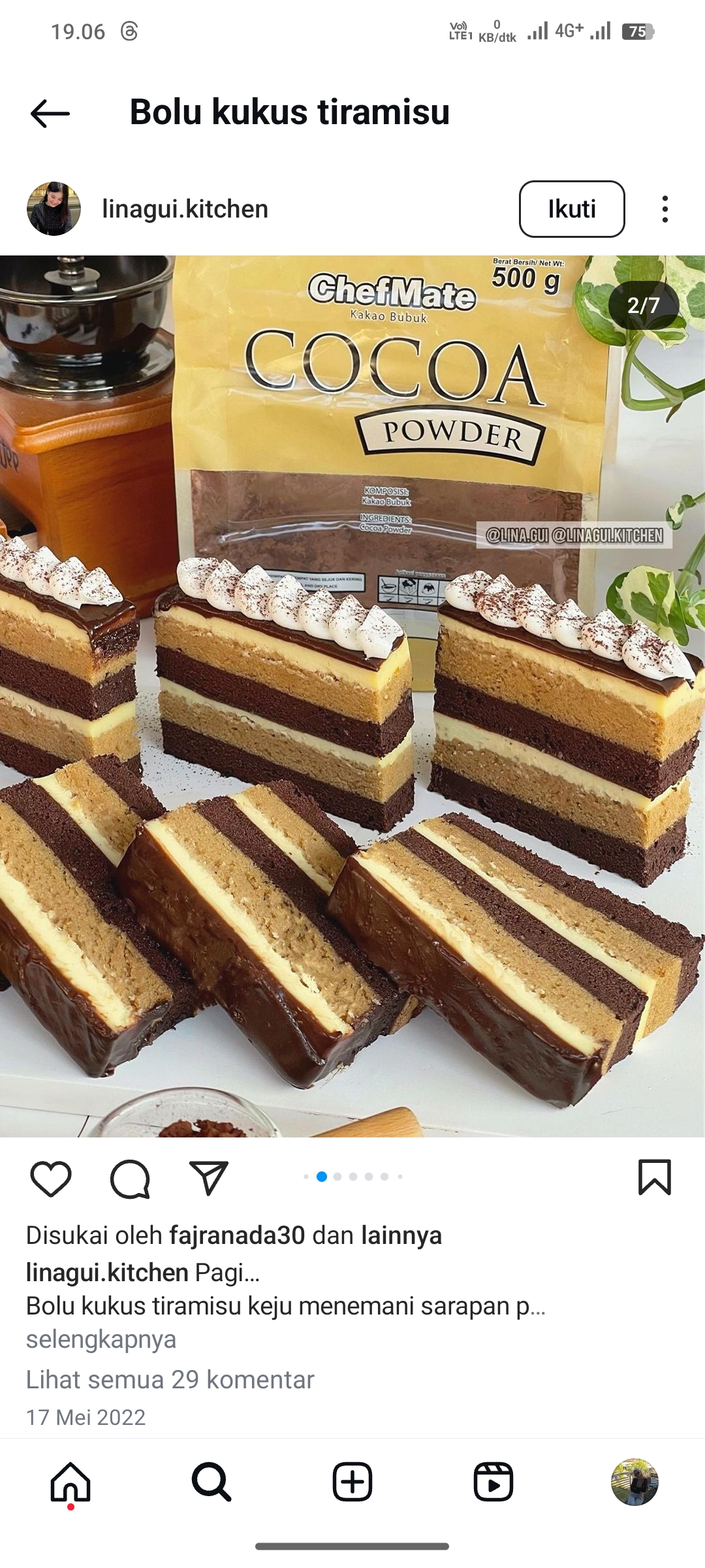 Bolu Kukus Tiramisu