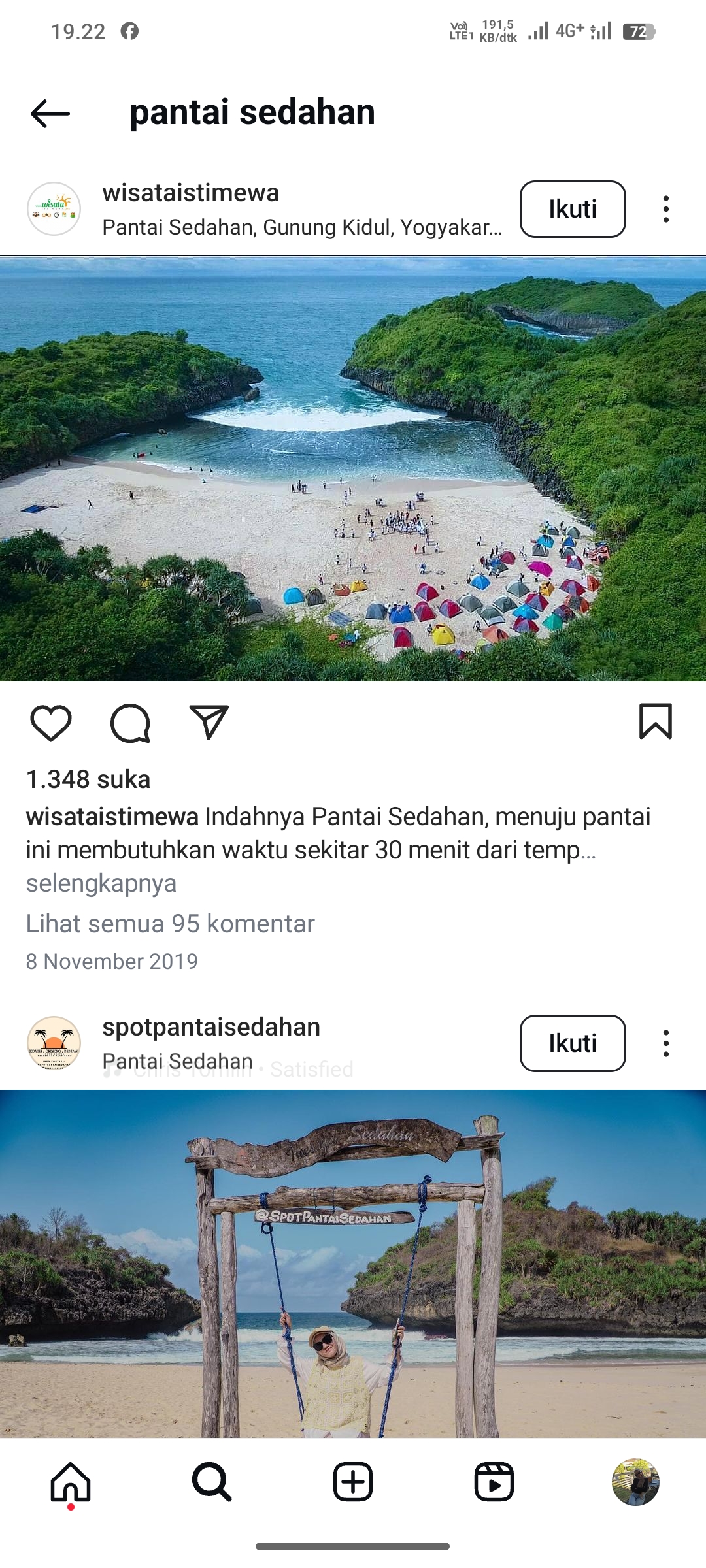 Pantai Sedahan, Yogyakarta