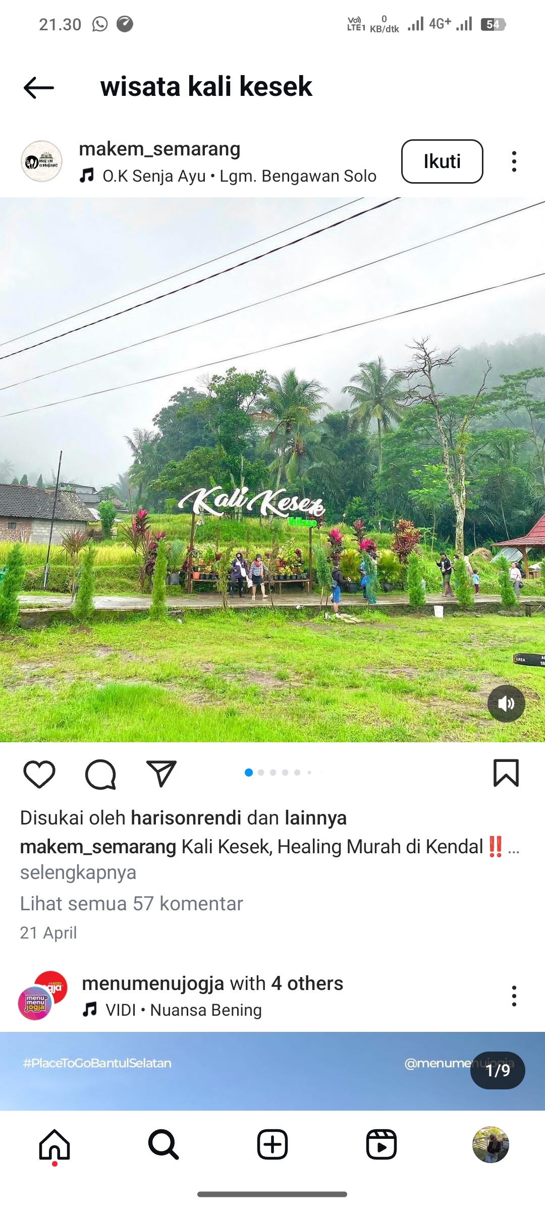 Wisata Kali Kesek, Jawa Tengah