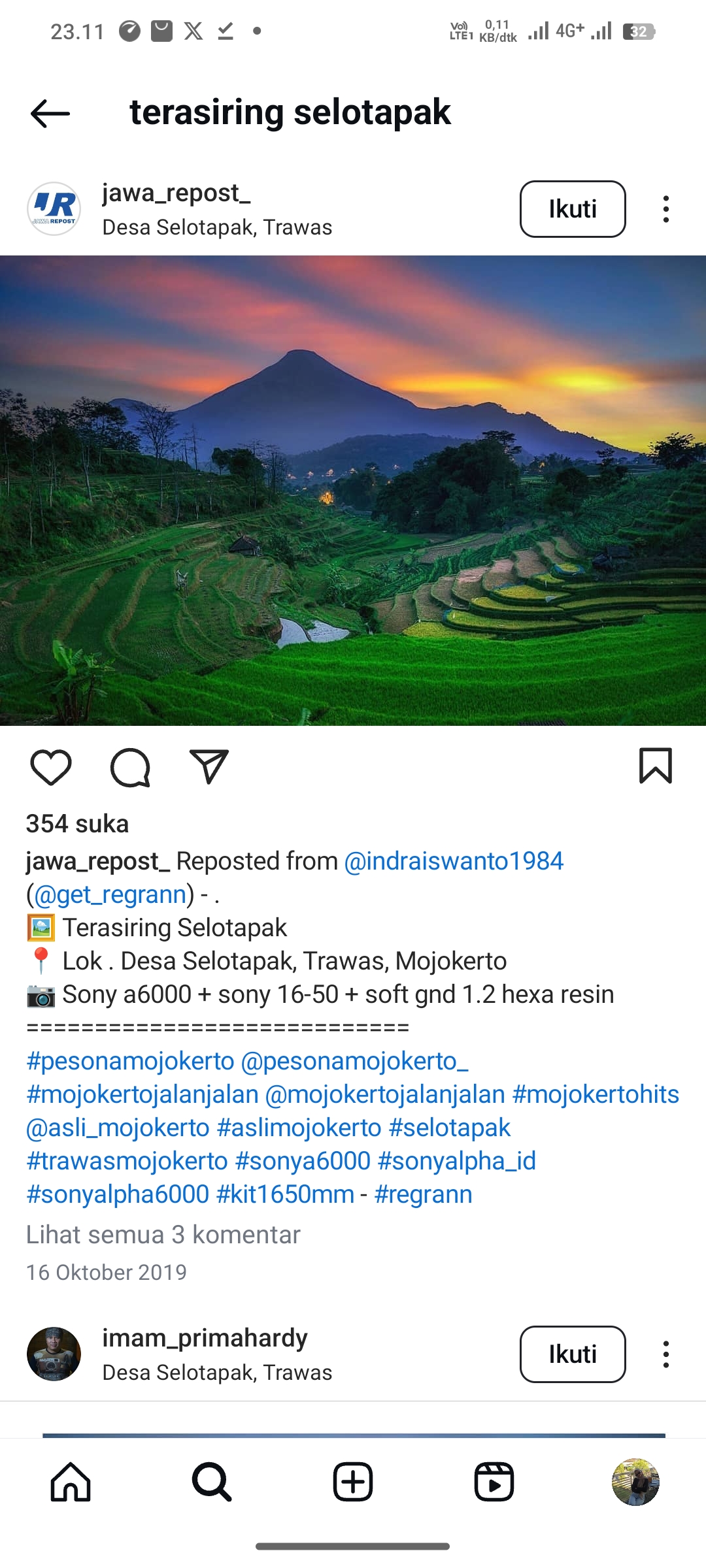 Terasiring Selotapak, Mojokerto