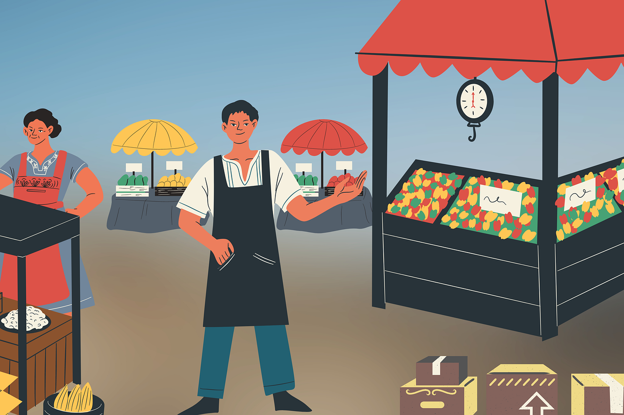Ilustrasi siswa belajar berdagang. (Pixabay.com)