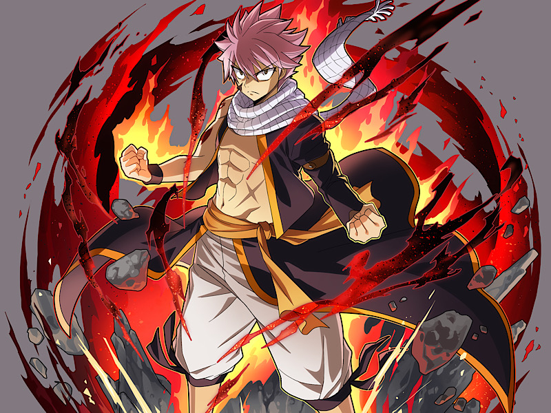 Karakter Natsu Dragneel di anime Fairy Tail (upstation)