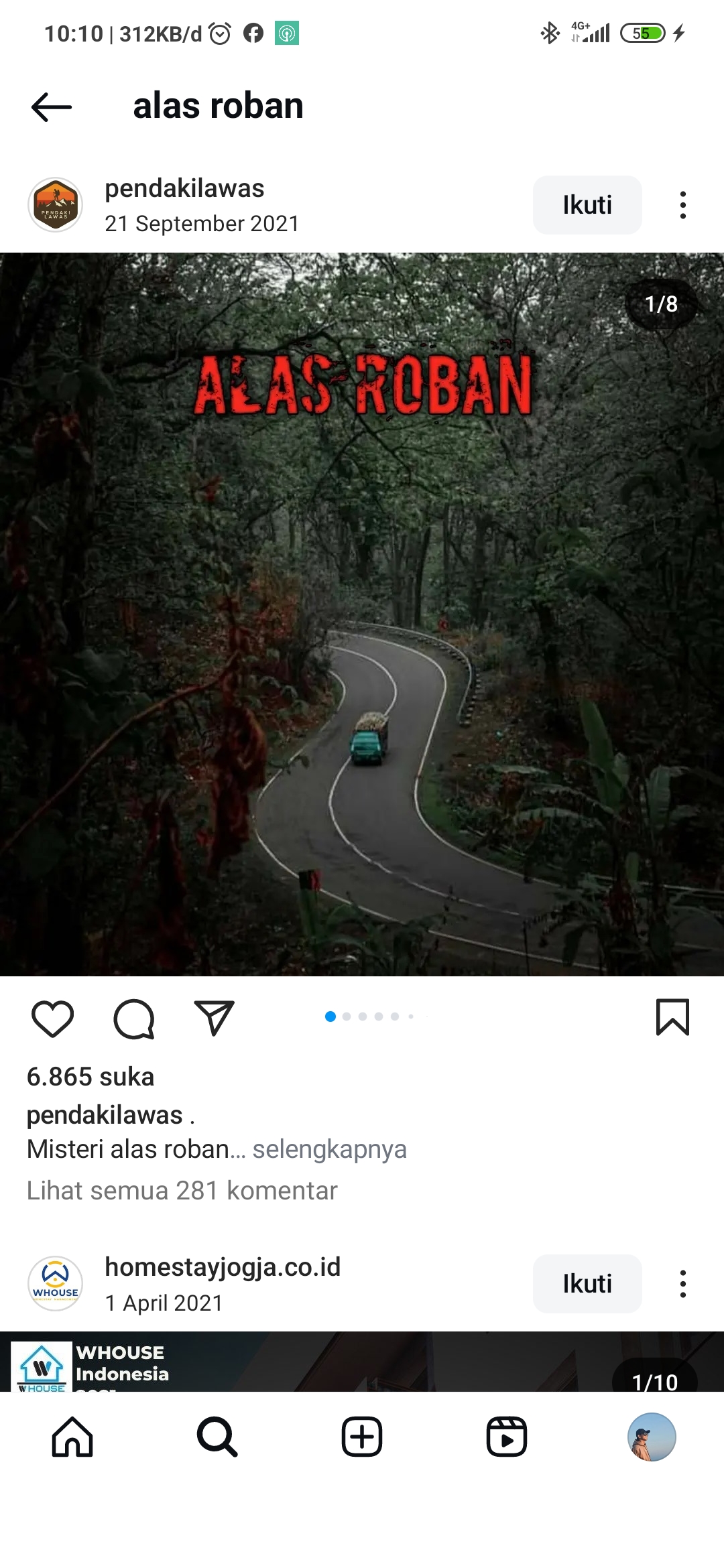 Alas Rohani terkenal dengan cerita mistis dan rawan kecelakaan