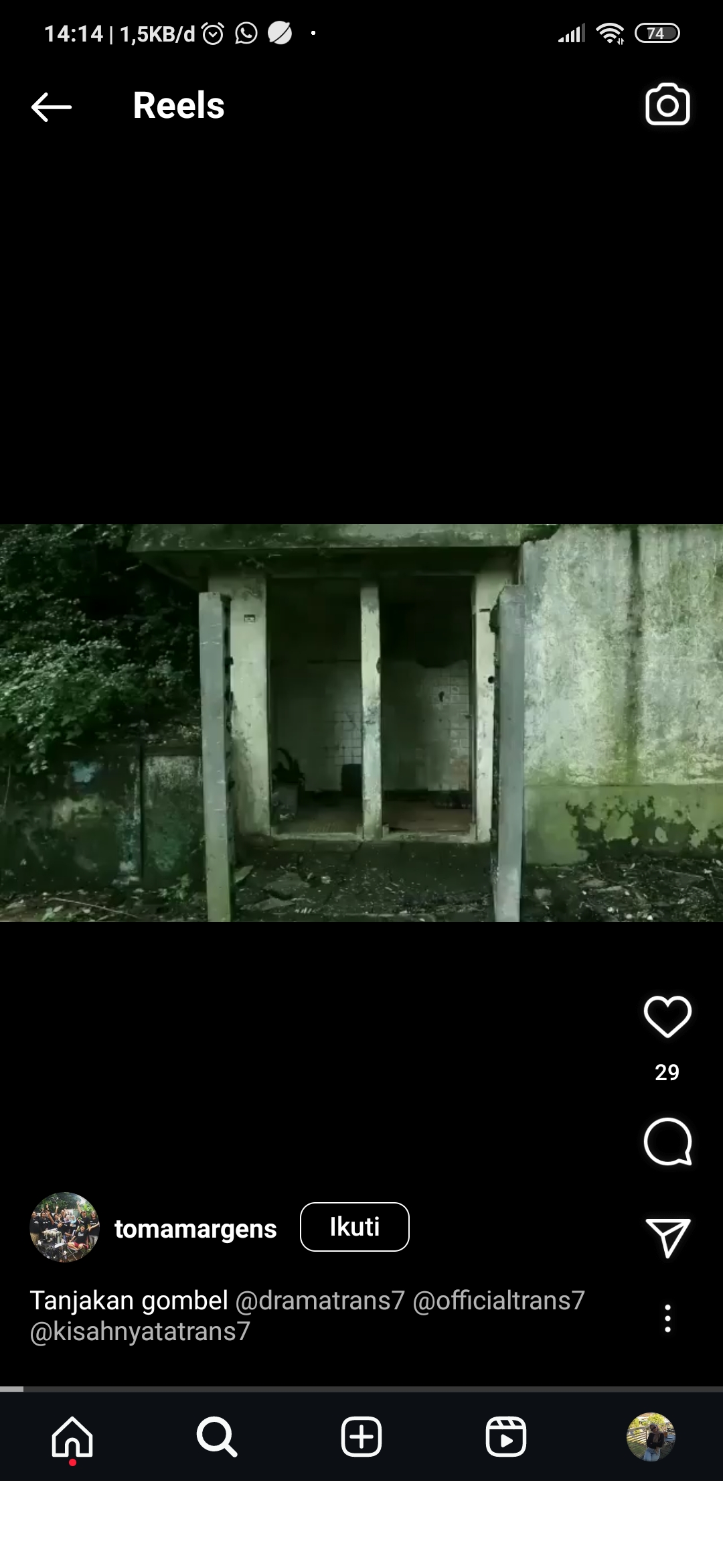 Salah Satu tempat angker di tanjakan Gombel