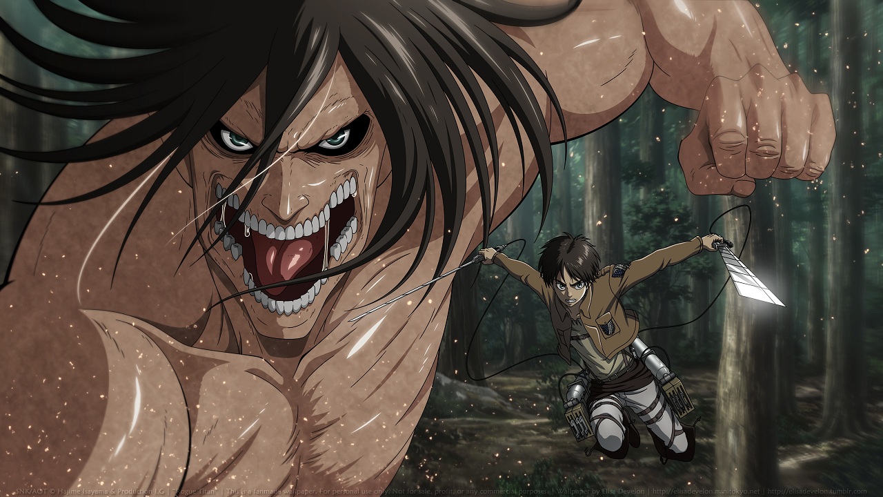 Karakter Eren Yeager Attack on Titan (wall.alphacoders.com)
