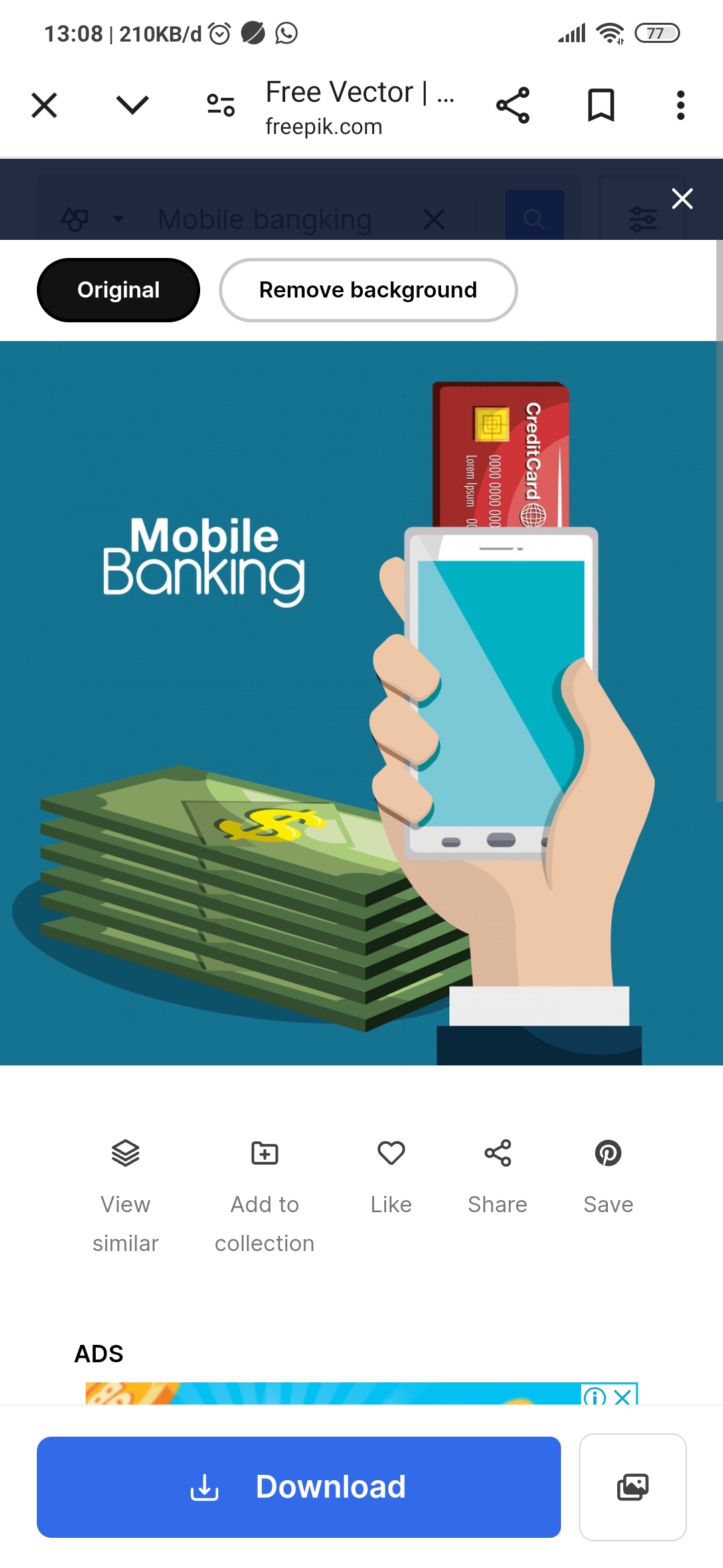 Ilustrasi Mobile M-banking