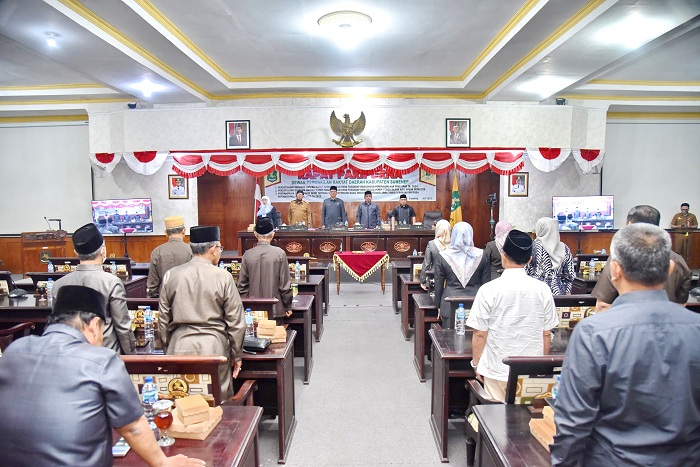 RESMI: Pelaksanaan rapat paripurna persetujuan rancangan KUA-PPAS APBD Perubahan 2024, Senin (22/7). (DPRD SUMENEP UNTUK JPRM)