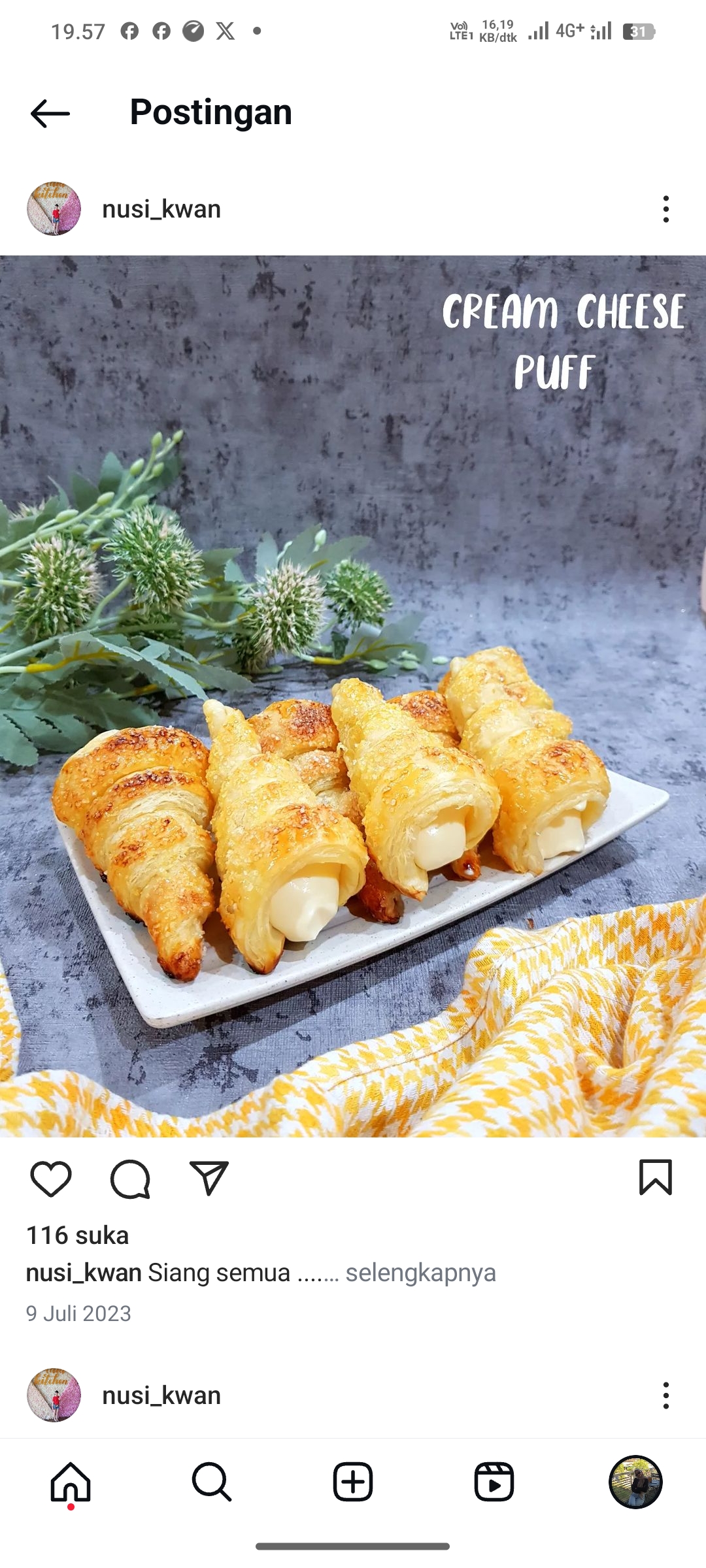 Cream Cheese Puff