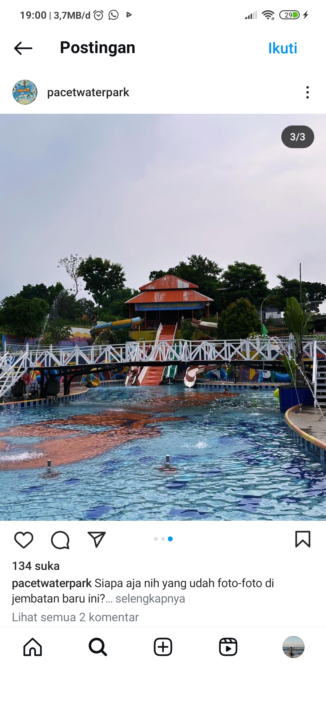 Nikmati kesegaran Parimas Waterpark Pacet