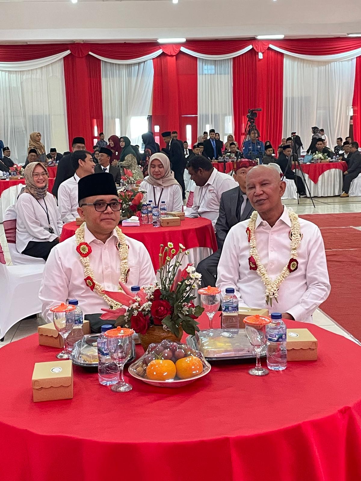 Ketua Banggar DPR RI MH Said Abdullah dan MenpanRB Abdullah Abdullah Azwar Anas dalam kunjungan kerja ke IAIN Madura, Pamekasan.