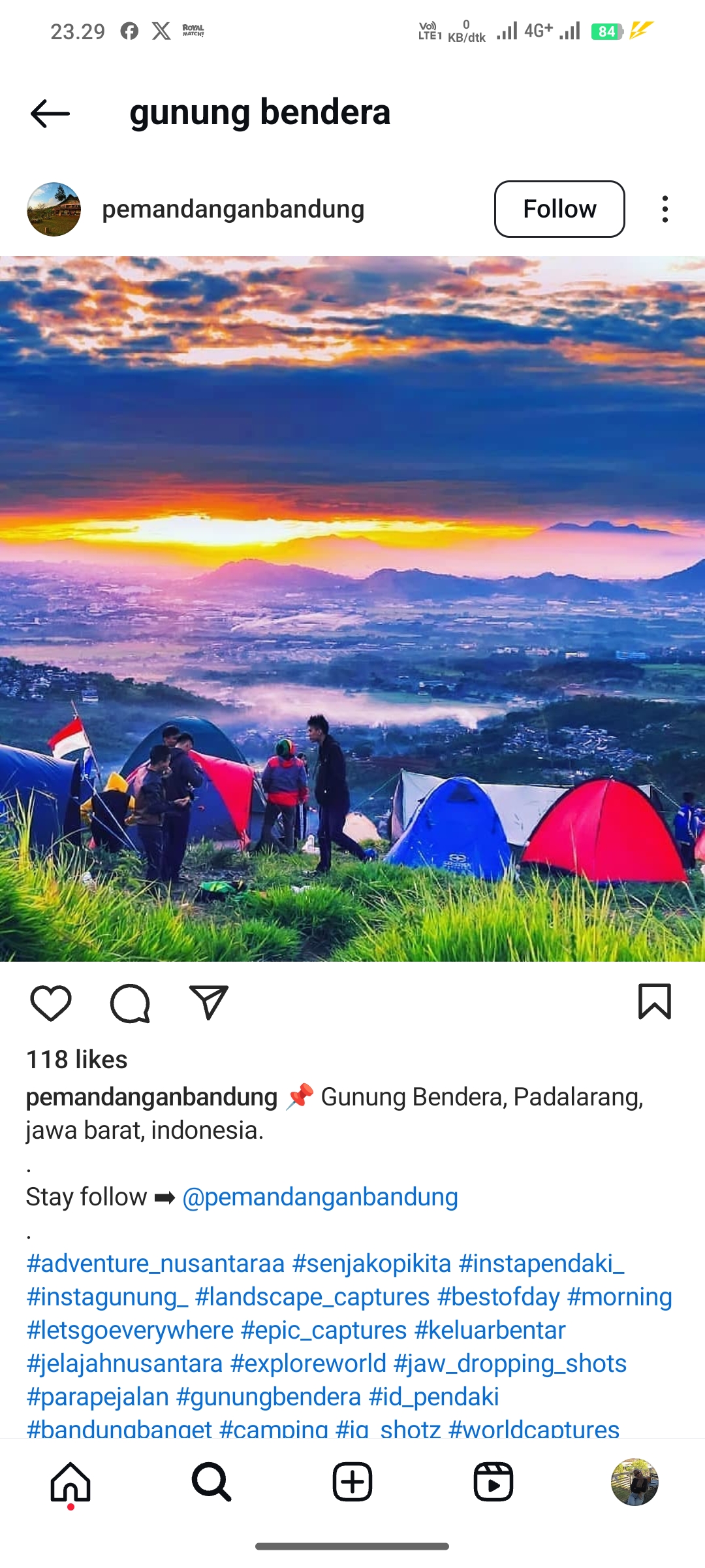 Camping di Gunung Bendera, Padalarang, Jawa Barat
