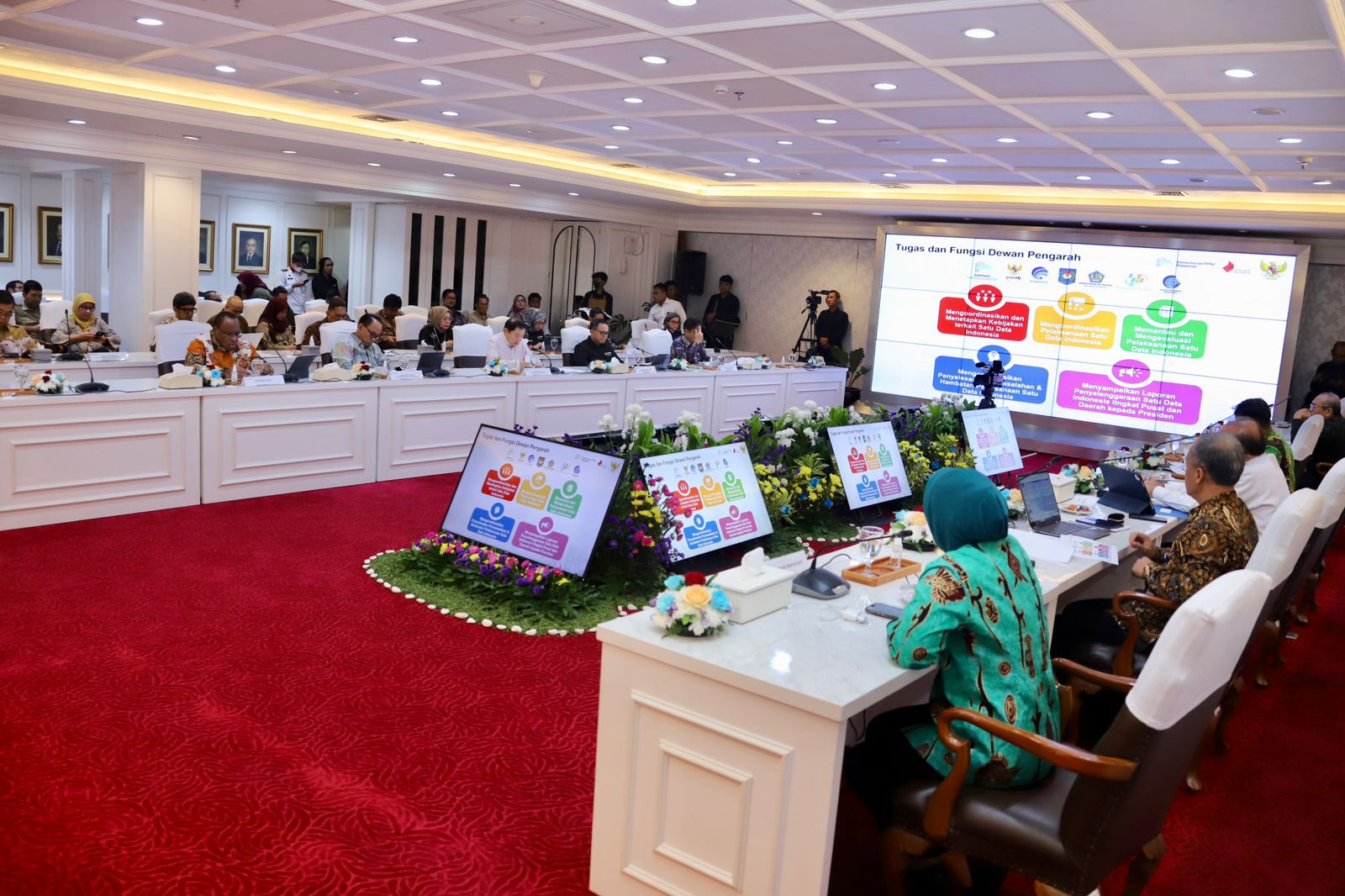 SATU TUJUAN: Sejumlah Menteri dan Kepala Lembaga Kabinet Indonesia Maju beserta jajaran.