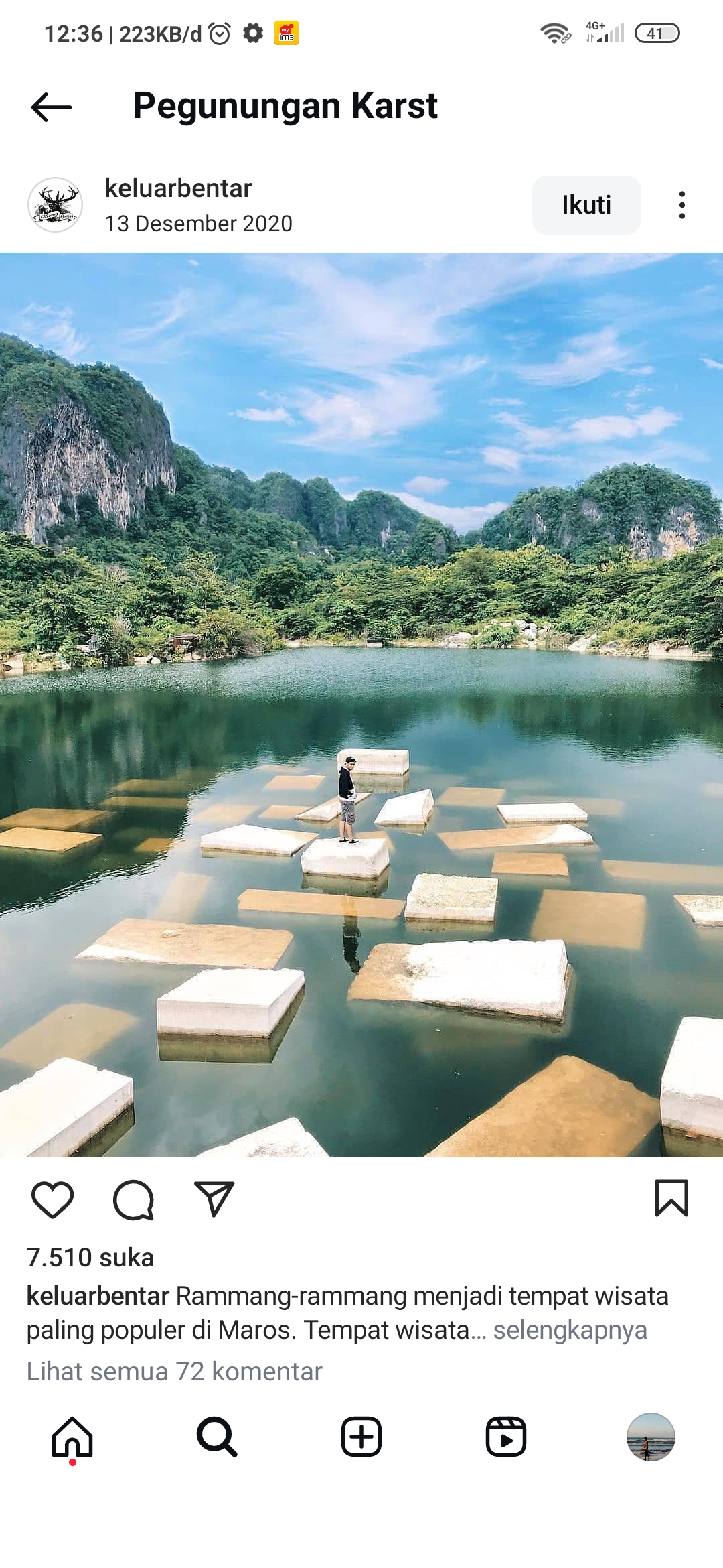 Salah satu desata di rammang-rammang