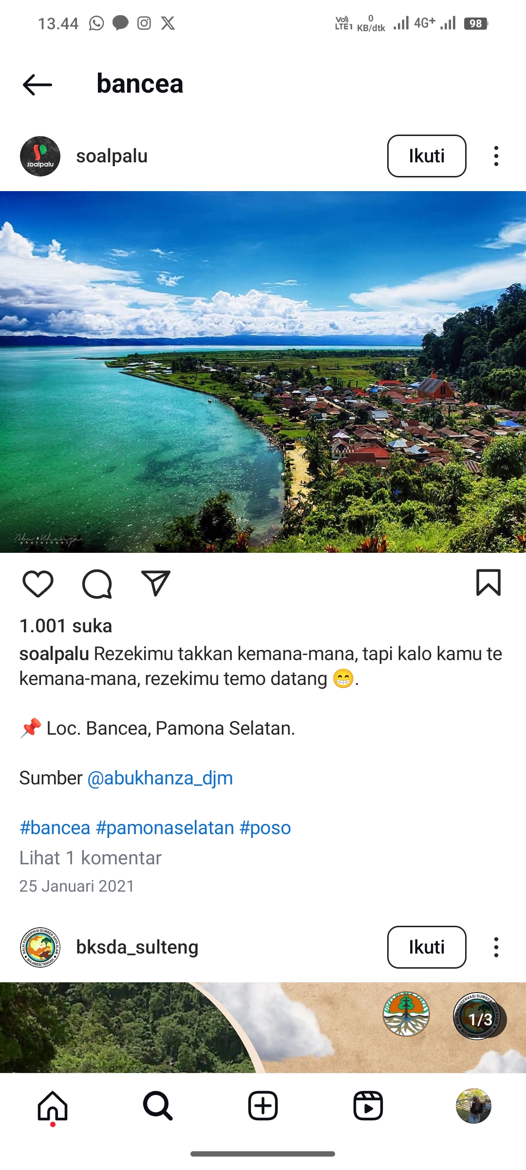 Bancea, Pamona Selatan