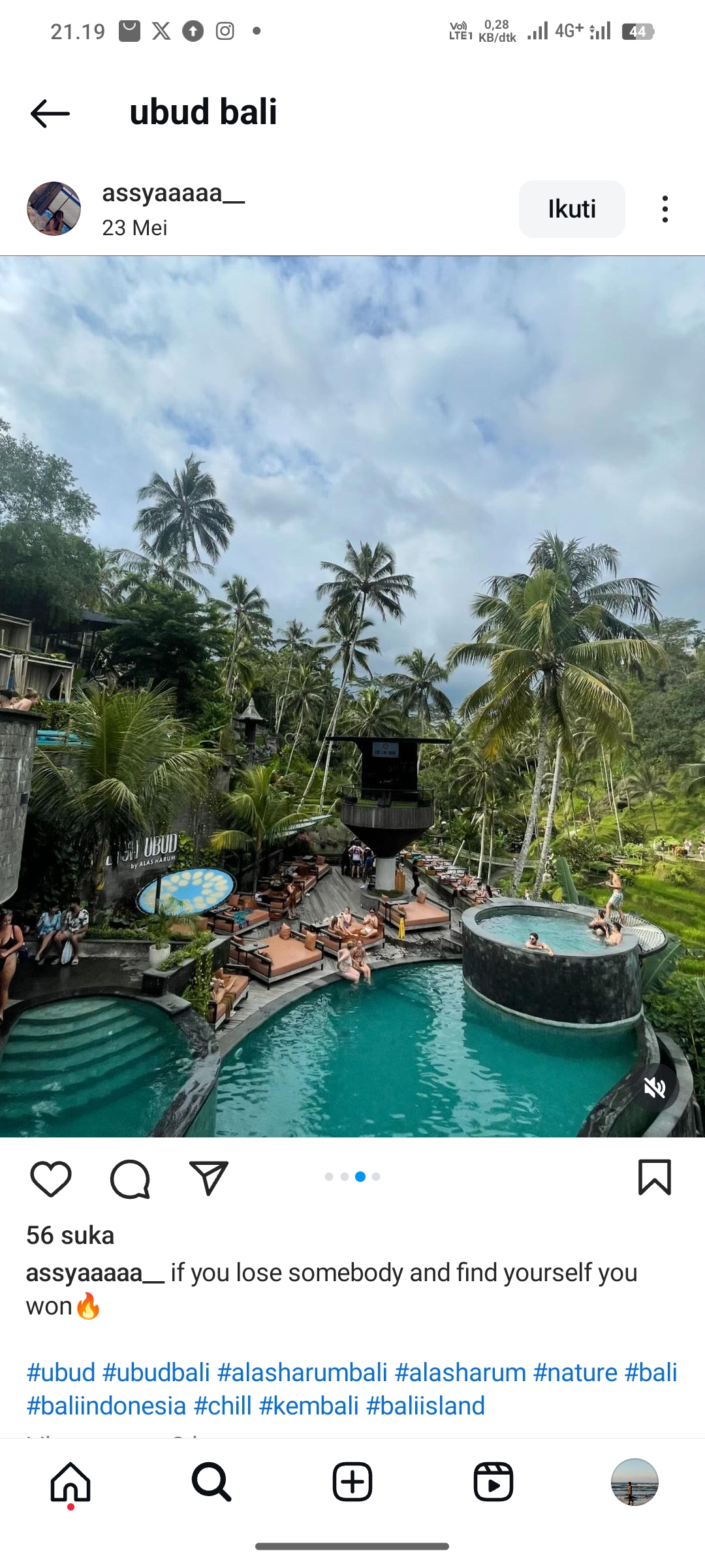 Salah satu spot wisata di Ubud Bali