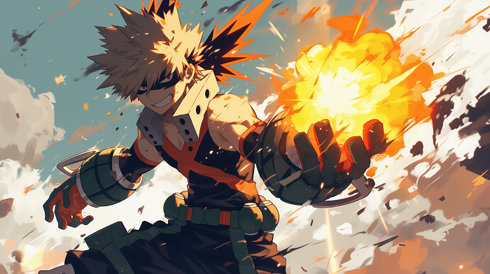 Bakugo Katsuki, salah satu karakter kuat di anime My Hero Academia (wall.alphacoders.com)