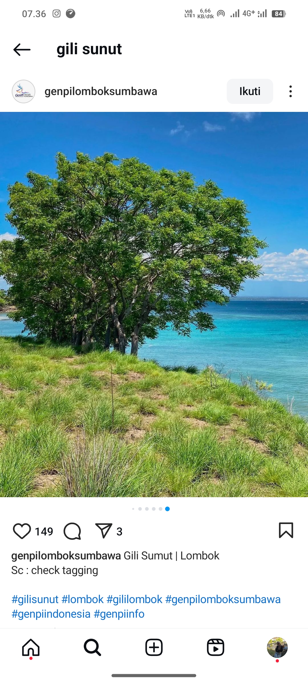 Gili Sunut, Lombok