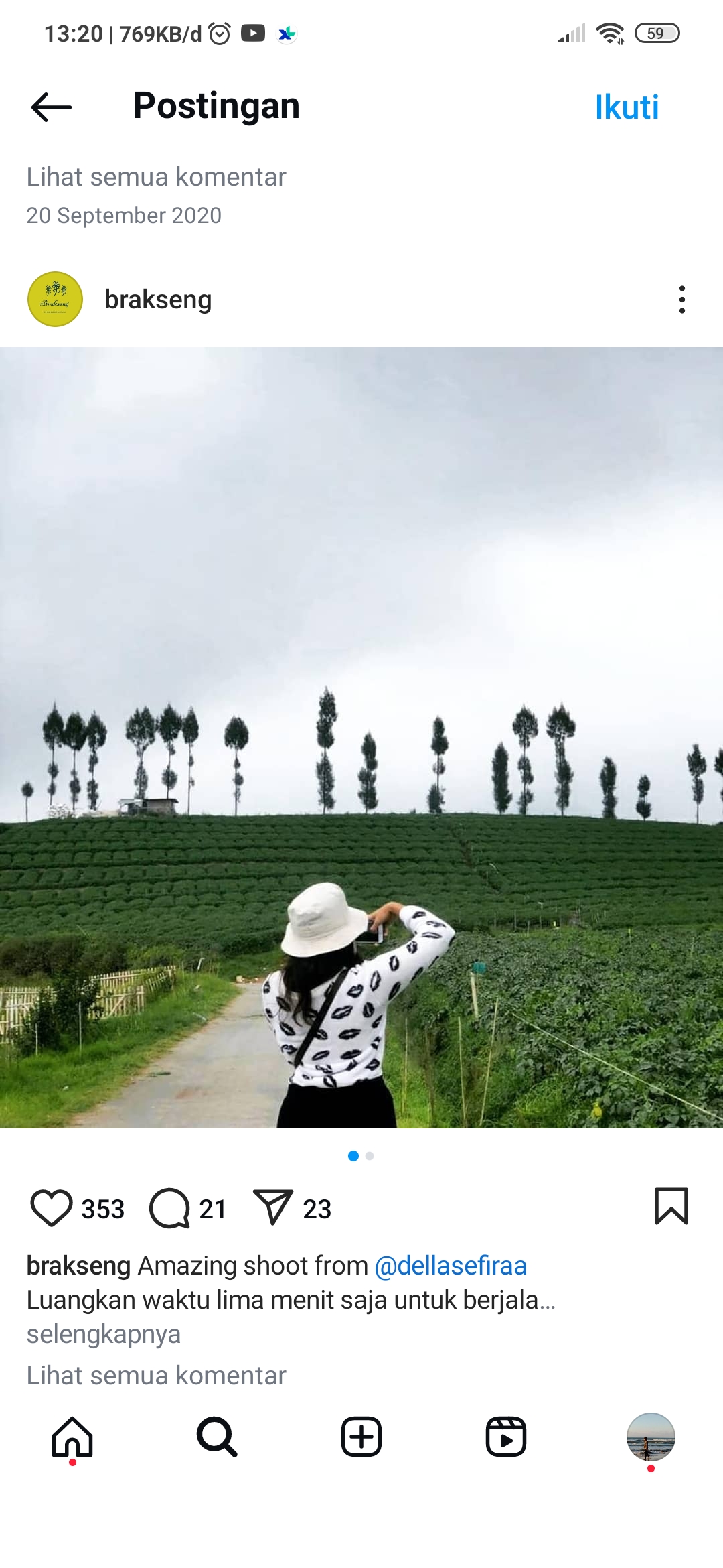 Wisata Alam Brakseng dengan nuansa alam yang kental