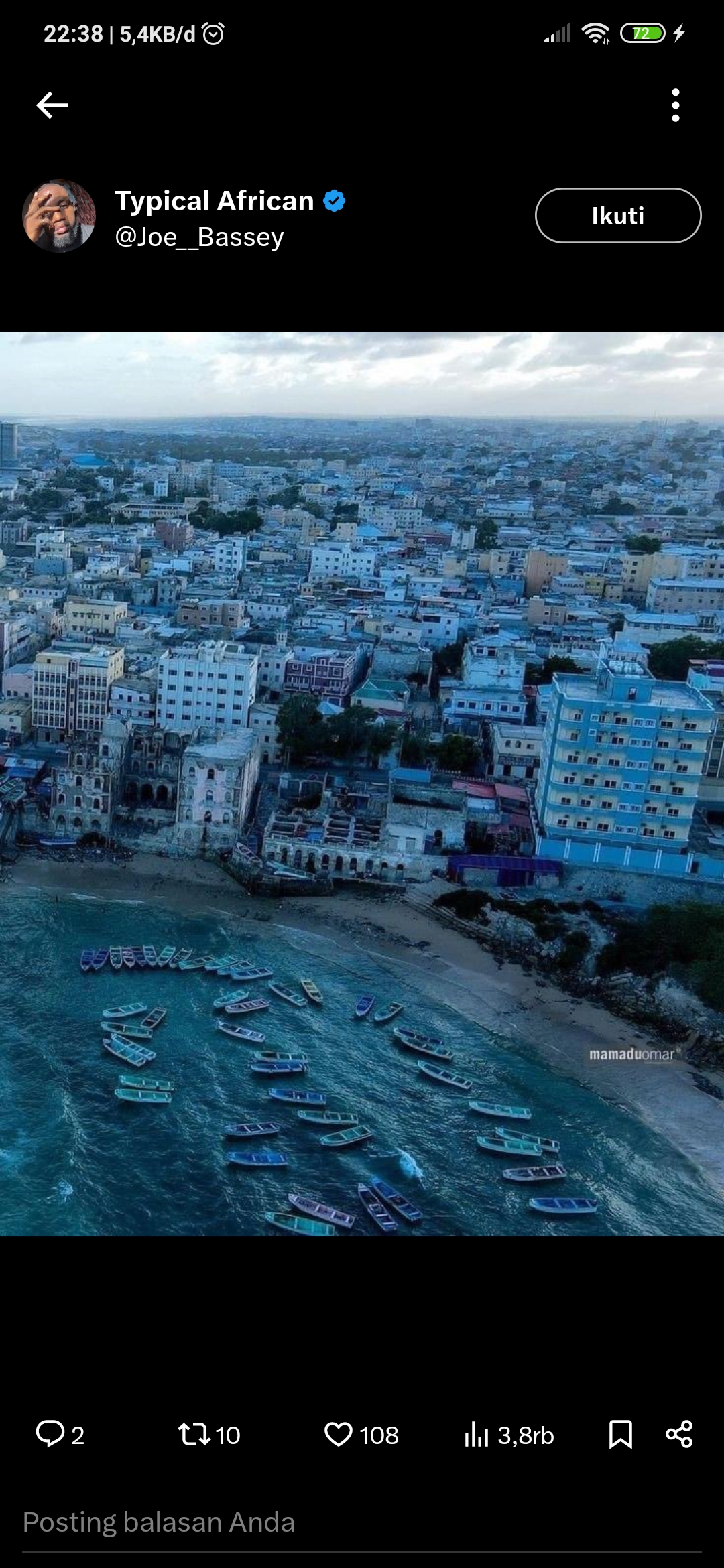 Ilustrasi kota Somalia