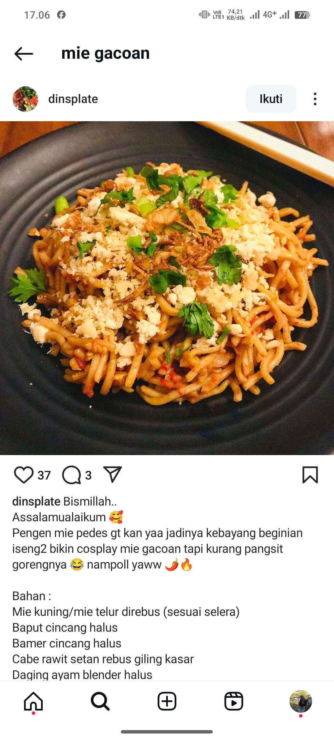 Mie Gacoan Rumahan