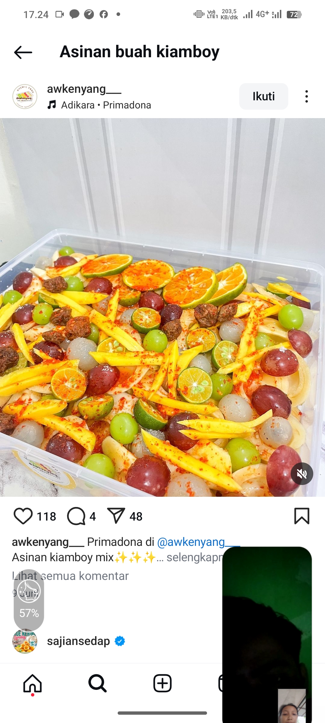 Asinan buah kiamboy mix