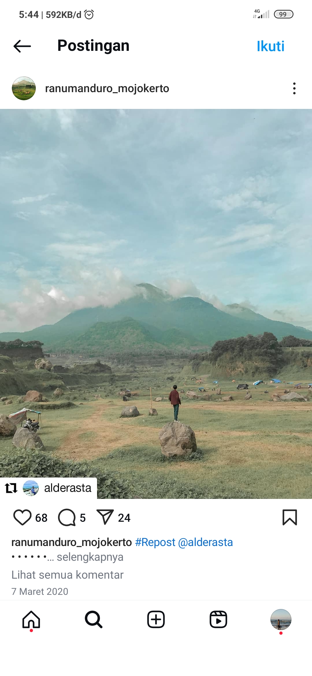 Ranu Manduro dengan Keindahannya
