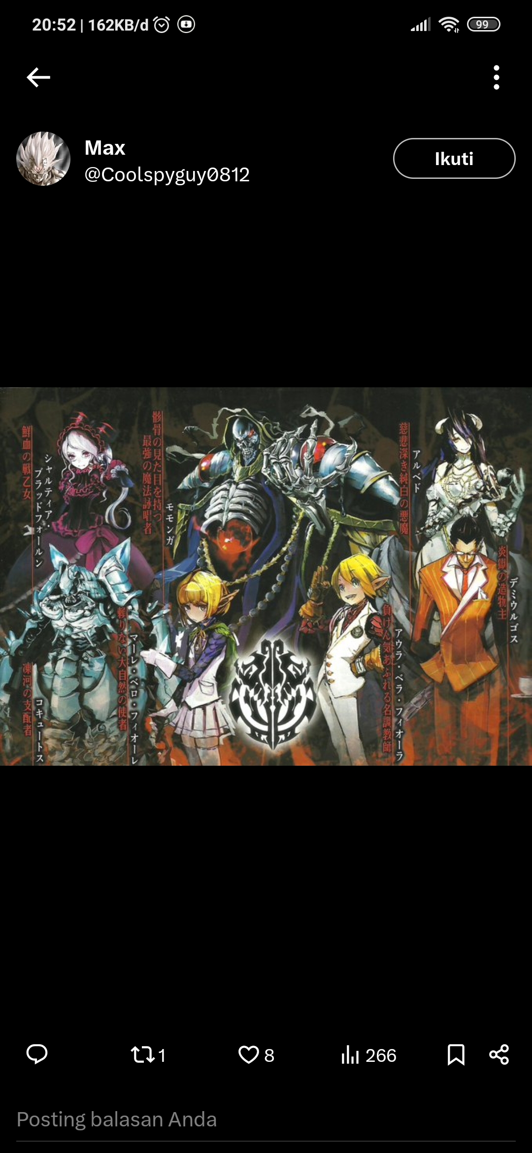 Anime Overlord yang mirip solo leveling