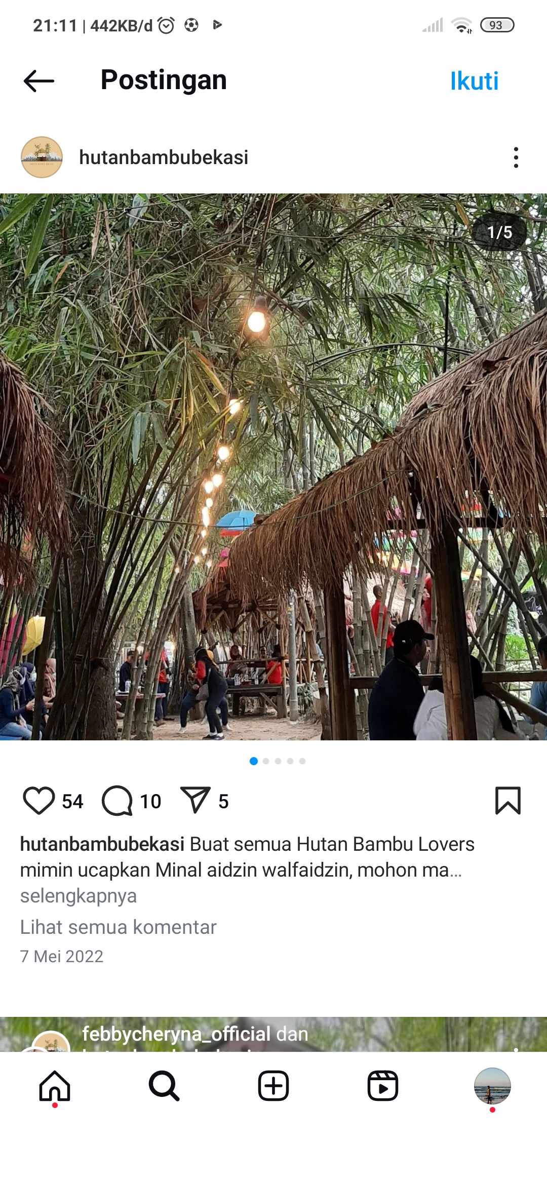 Potret Hutan Bambu Bekasi